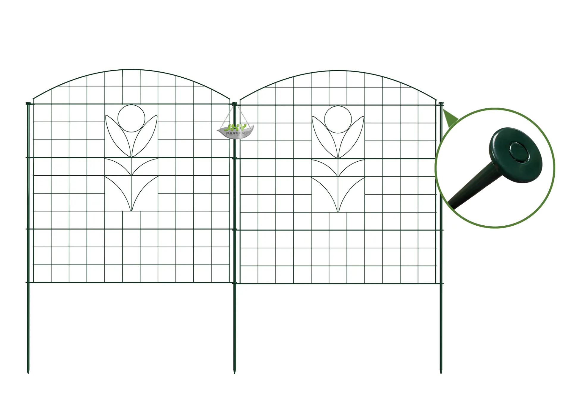 Convex Type Wire Pond Fence With Sunny Flower (1).webp1