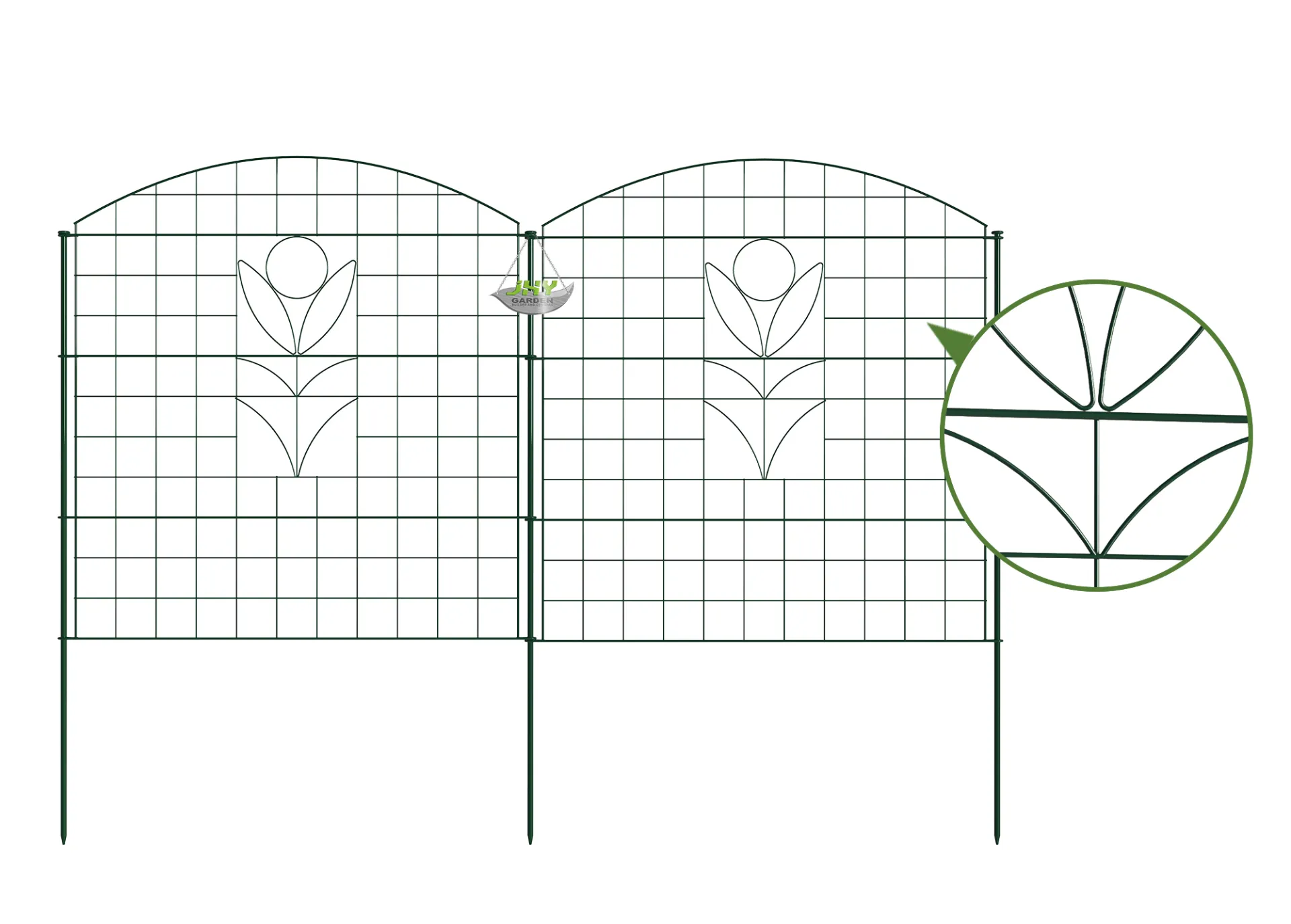Convex Type Wire Pond Fence With Sunny Flower (1).webp4