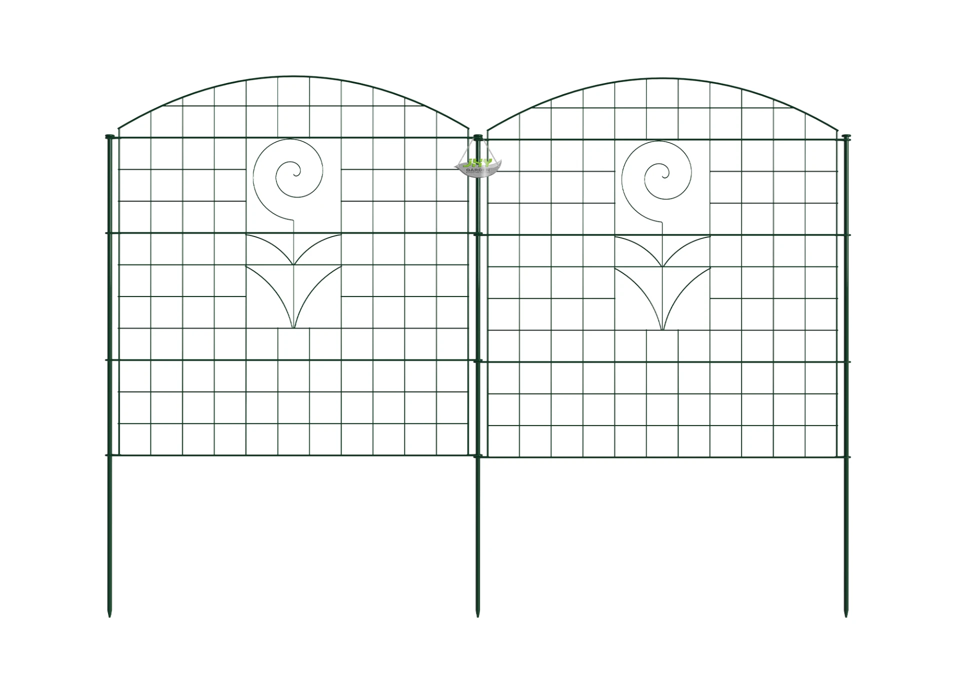 CONVEX TYPE WIRE POND FENCE WITH WILD FLOWER
