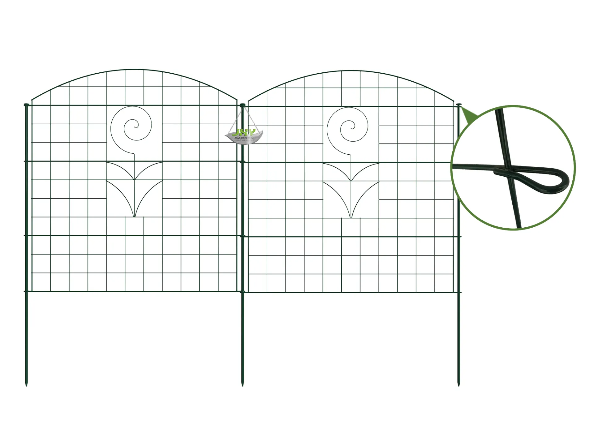 Convex Type Wire Pond Fence With Wild Flower (2).webp2