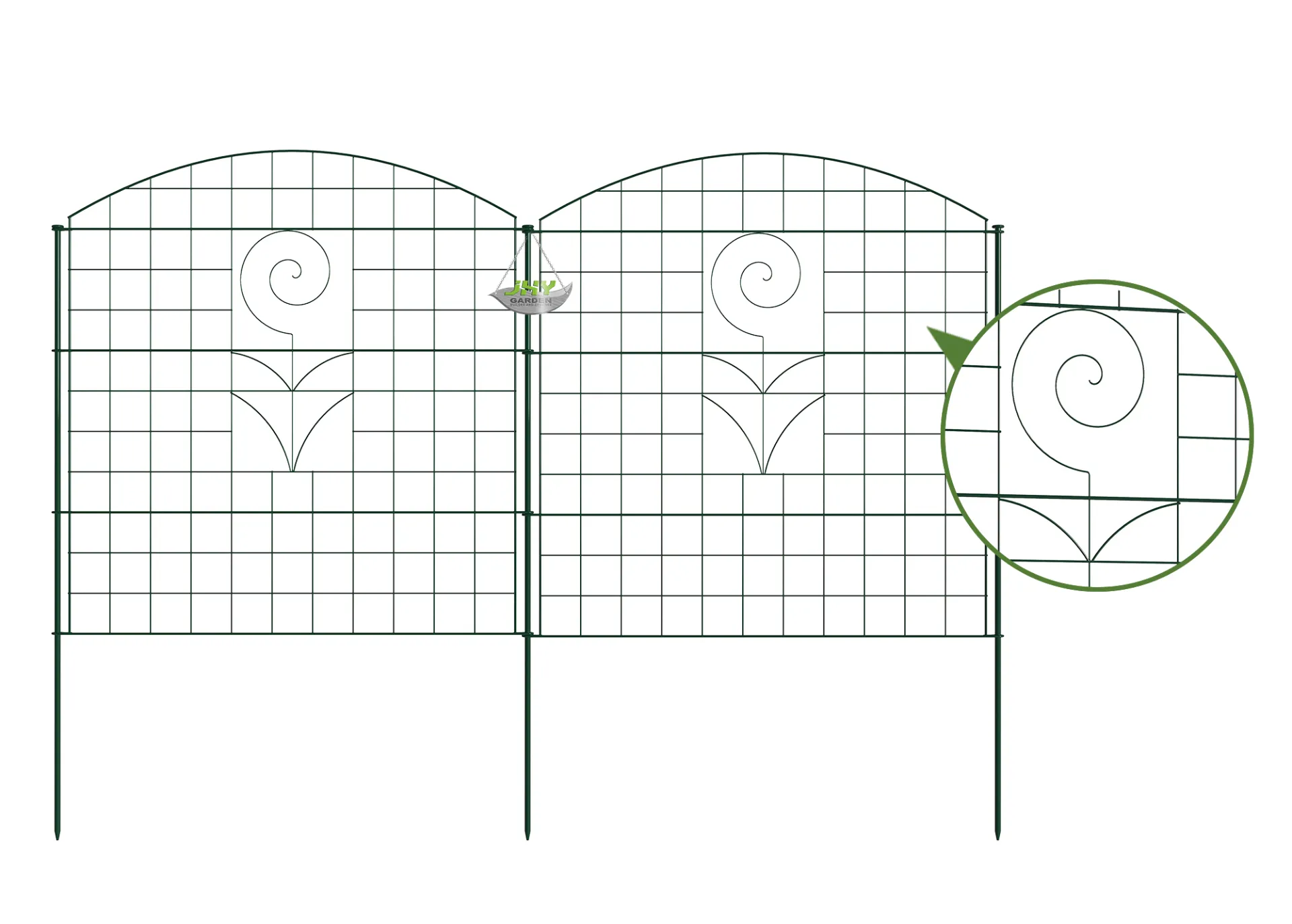 Convex Type Wire Pond Fence With Wild Flower (2).webp3