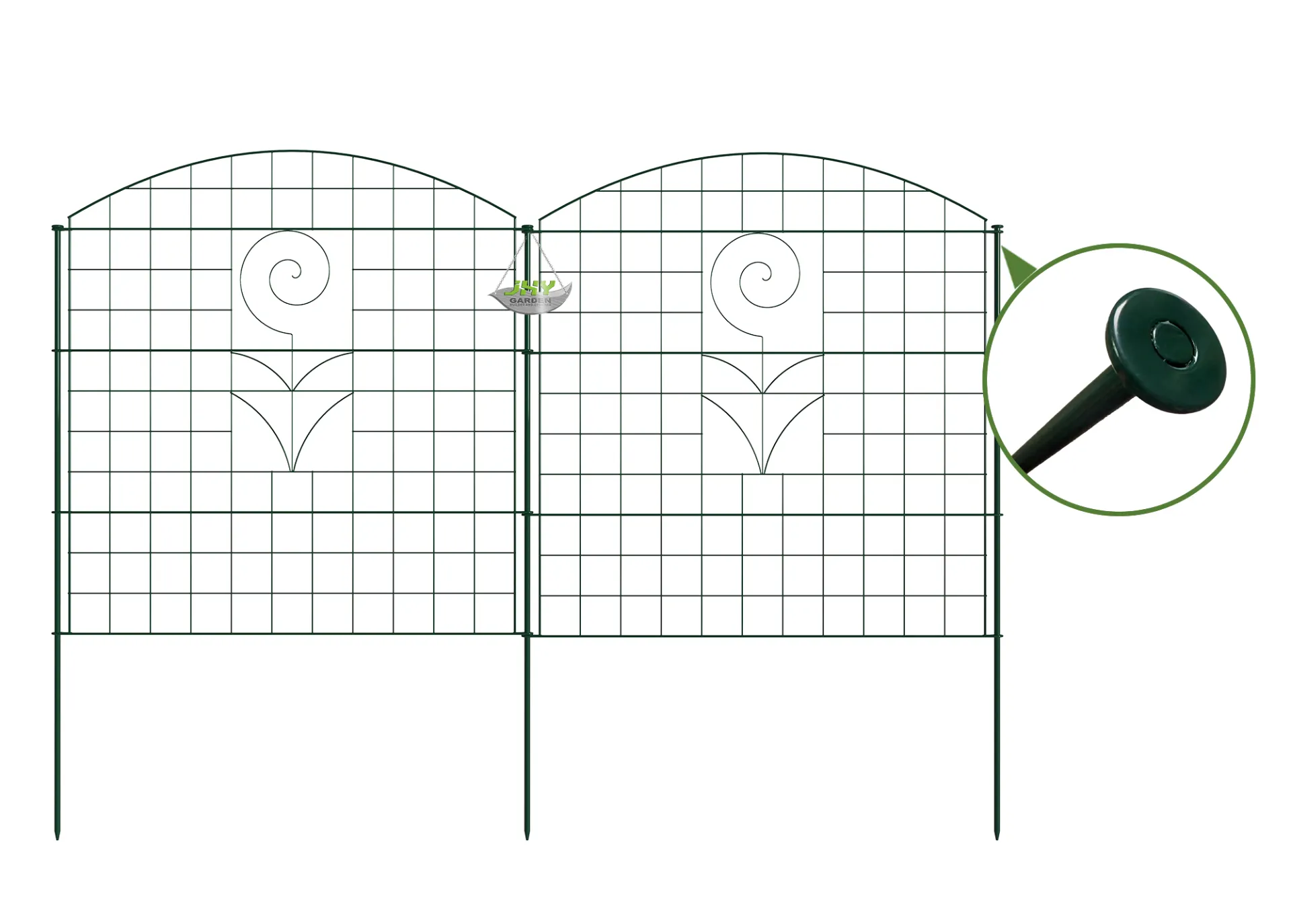 Convex Type Wire Pond Fence With Wild Flower (2).webp4
