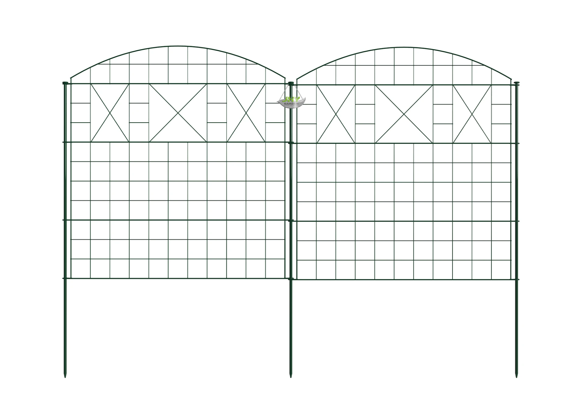 CONVEX TYPE WIRE POND FENCE WITH X
