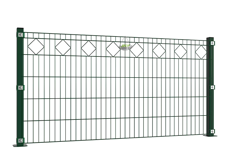 DIAMOND DECO STEEL MESH FENCE PANEL WIDTH 200CM & HEIGHT 100CM