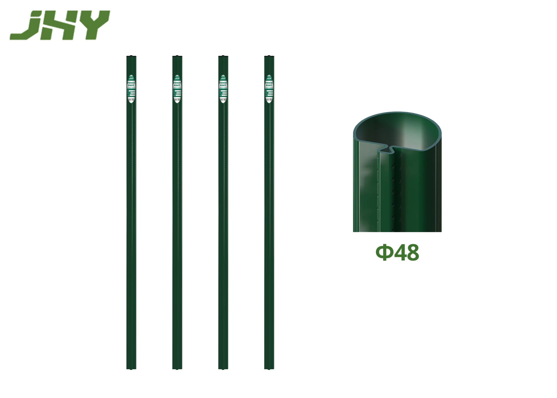 Euro Fence Post Φ48Green.webp