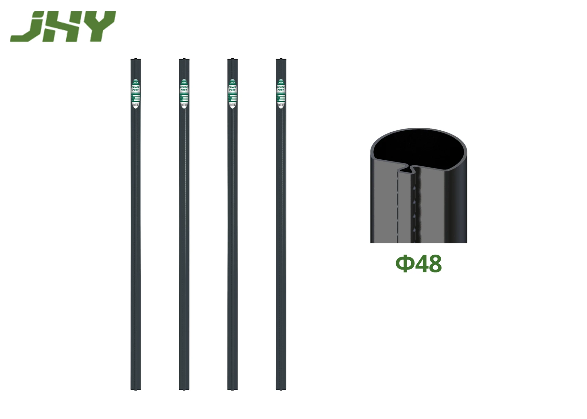 Euro Fence Post Φ48Grey.webp