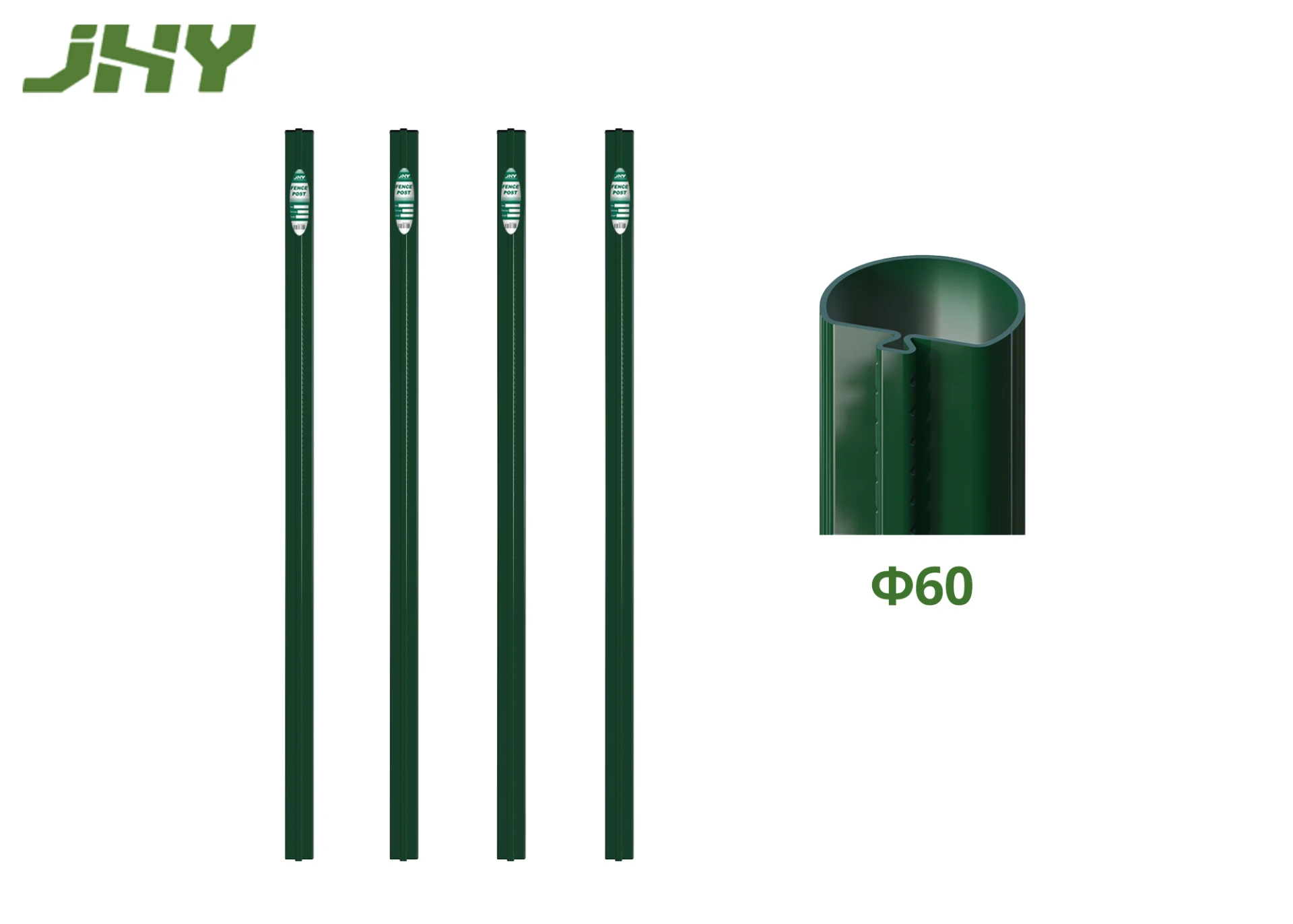 Euro Fence Post Φ60Green.webp