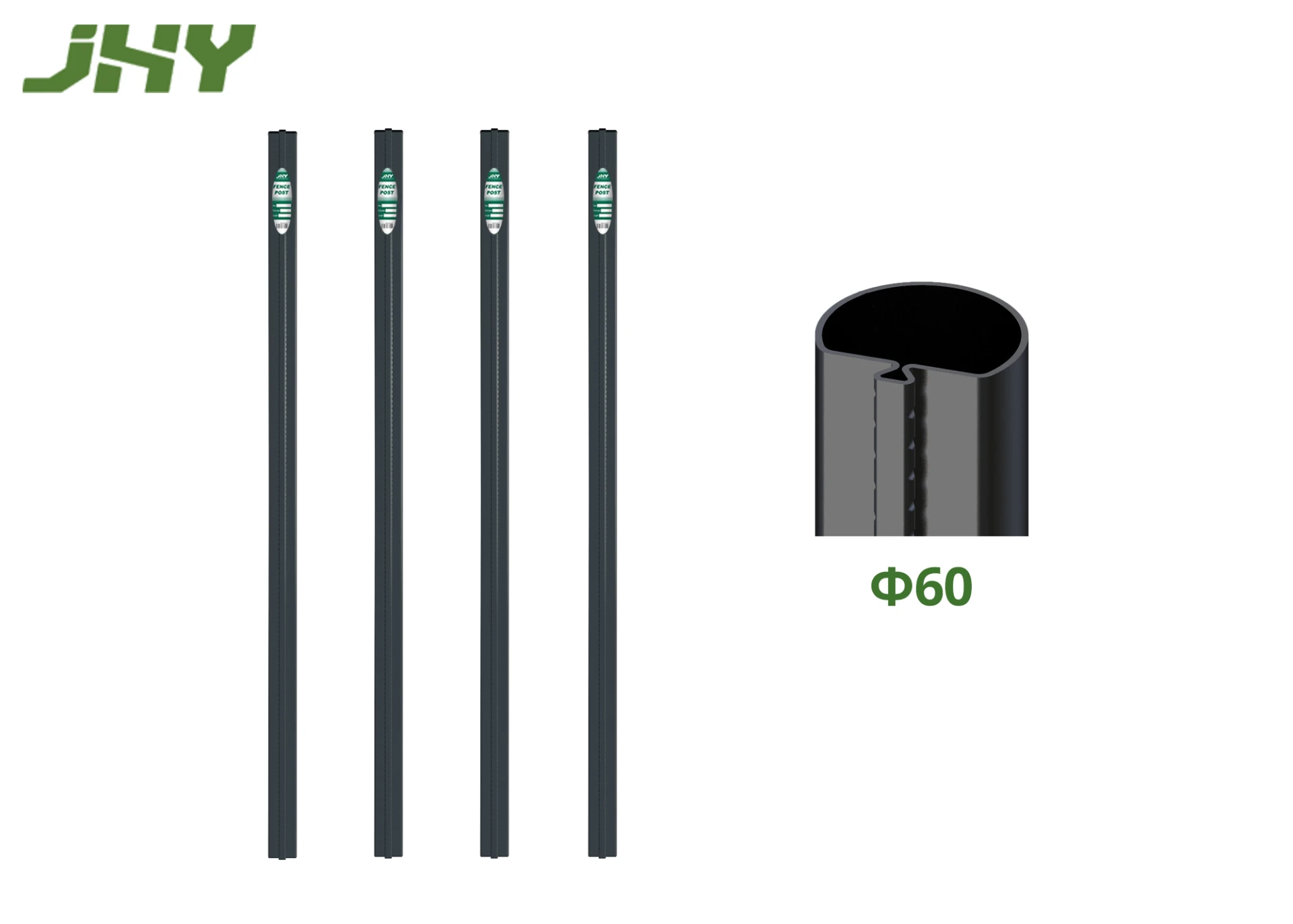 Euro Fence Post Φ60Grey.webp