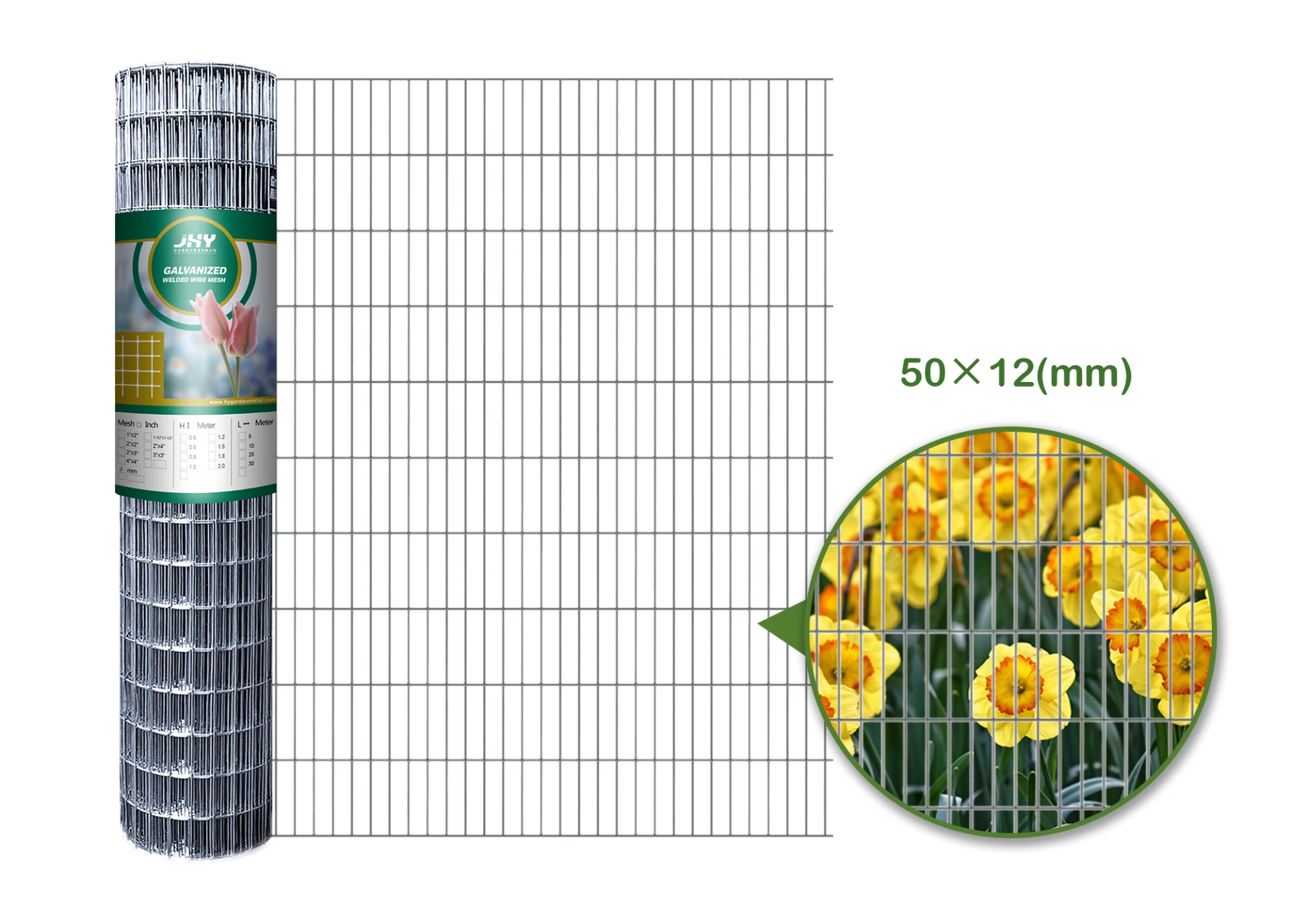 GALVANIZED WELDED WIRE MESH 50×12MM