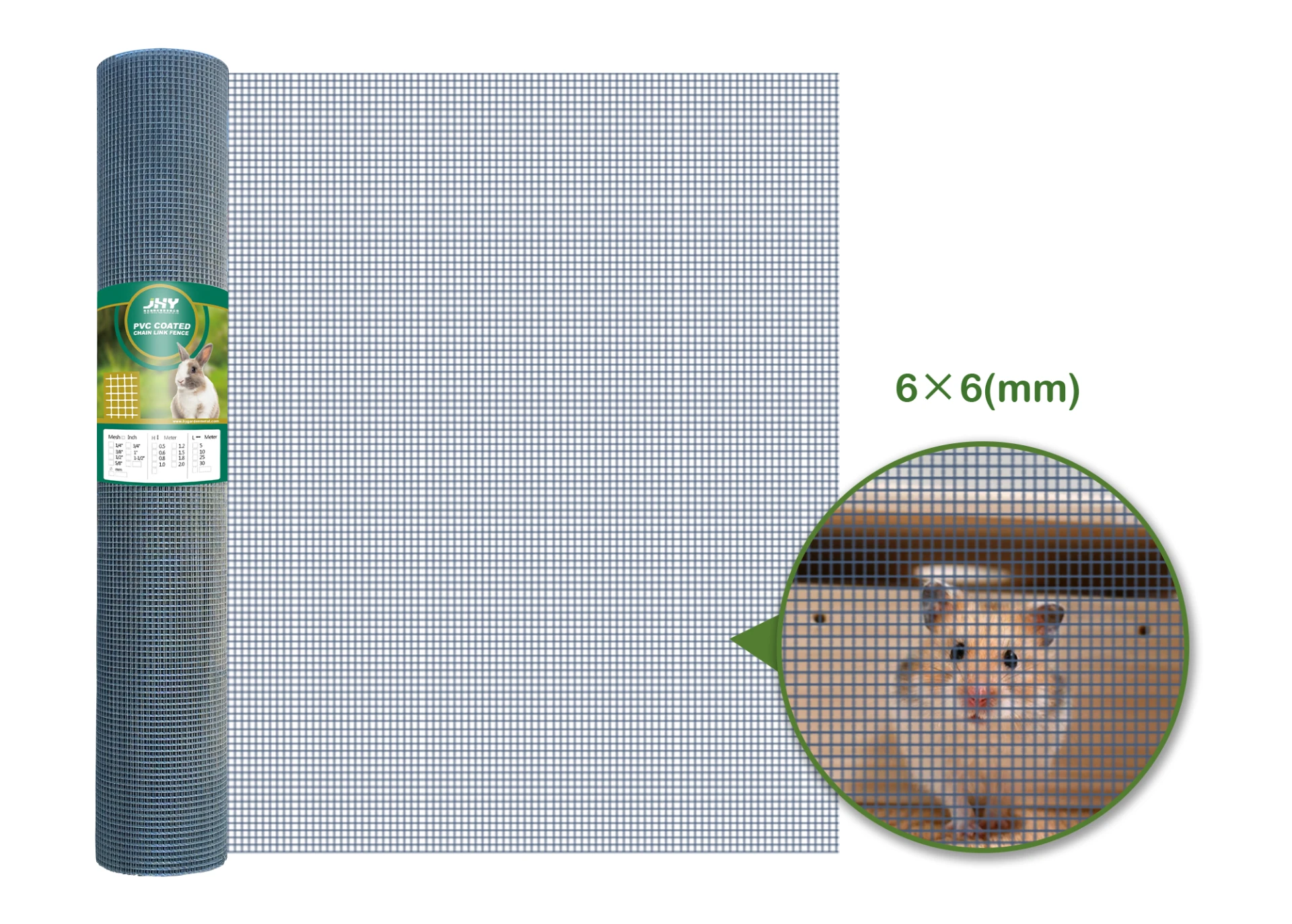 GALVANIZED WELDED WIRE MESH 6×6MM