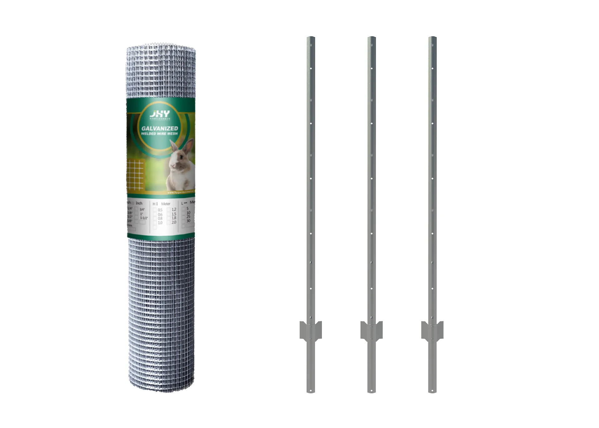 Galvanized welded wire mesh+U post.webp1