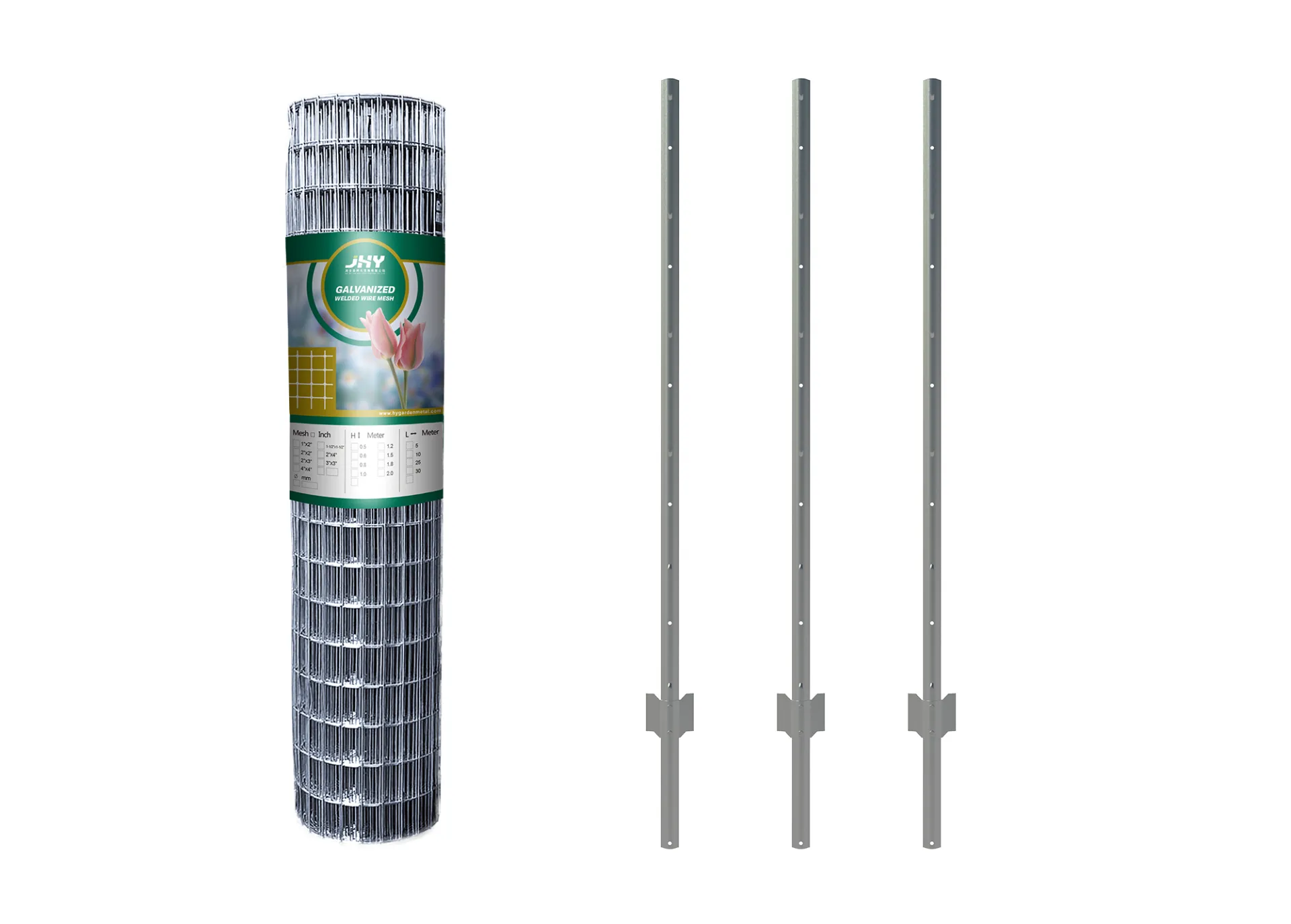 Galvanized welded wire mesh+U post.webp1