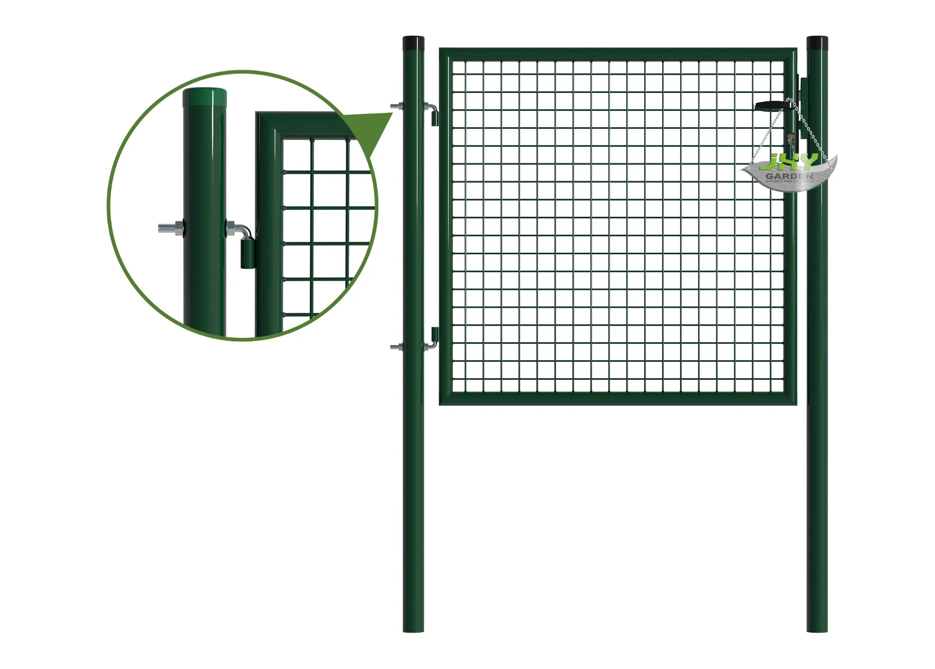 Mesh Fence Garden Gate 1000×1000mm  hinge.webp1