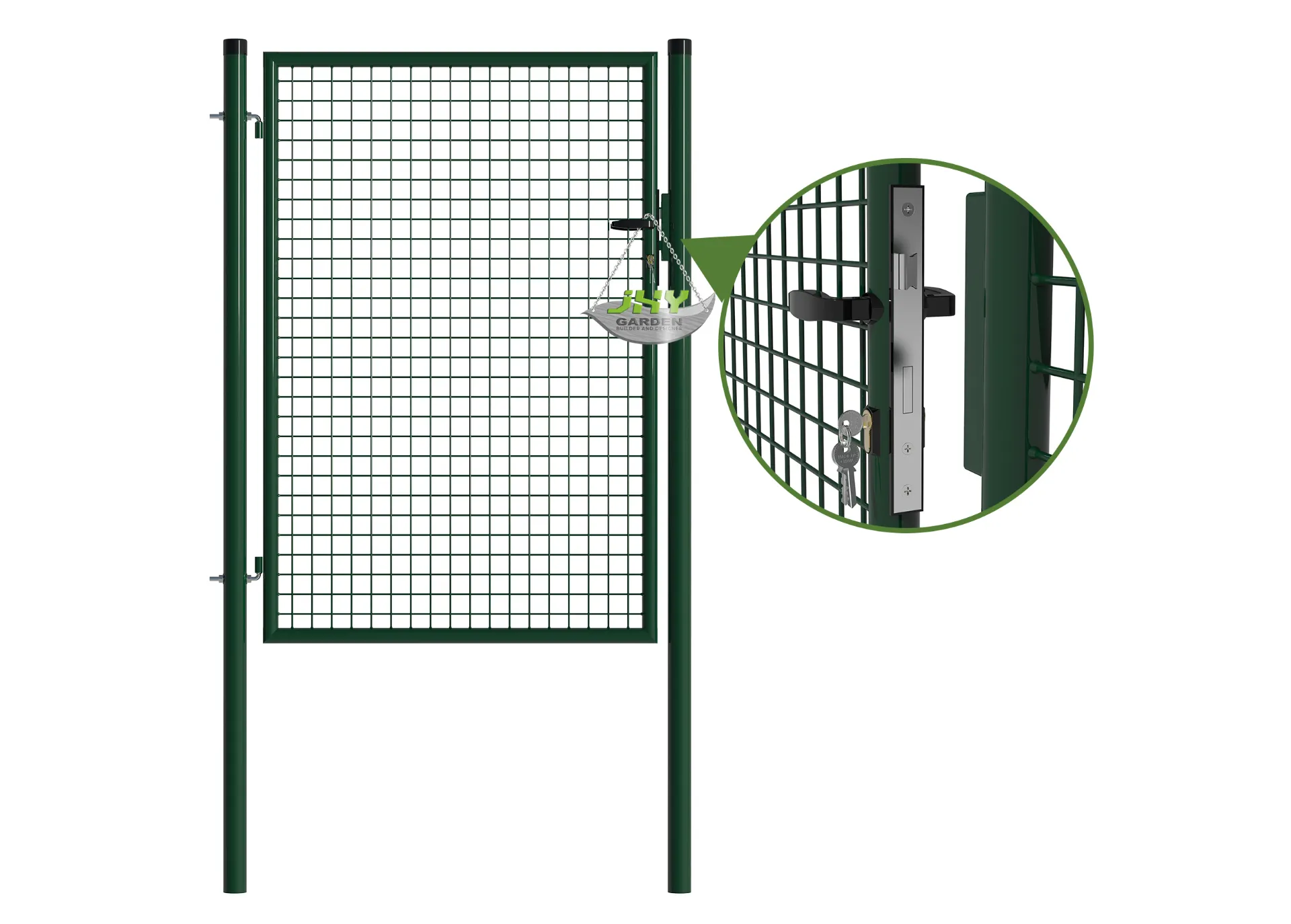 Mesh Fence Garden Gate 1000×1500mm lock inside.webp1