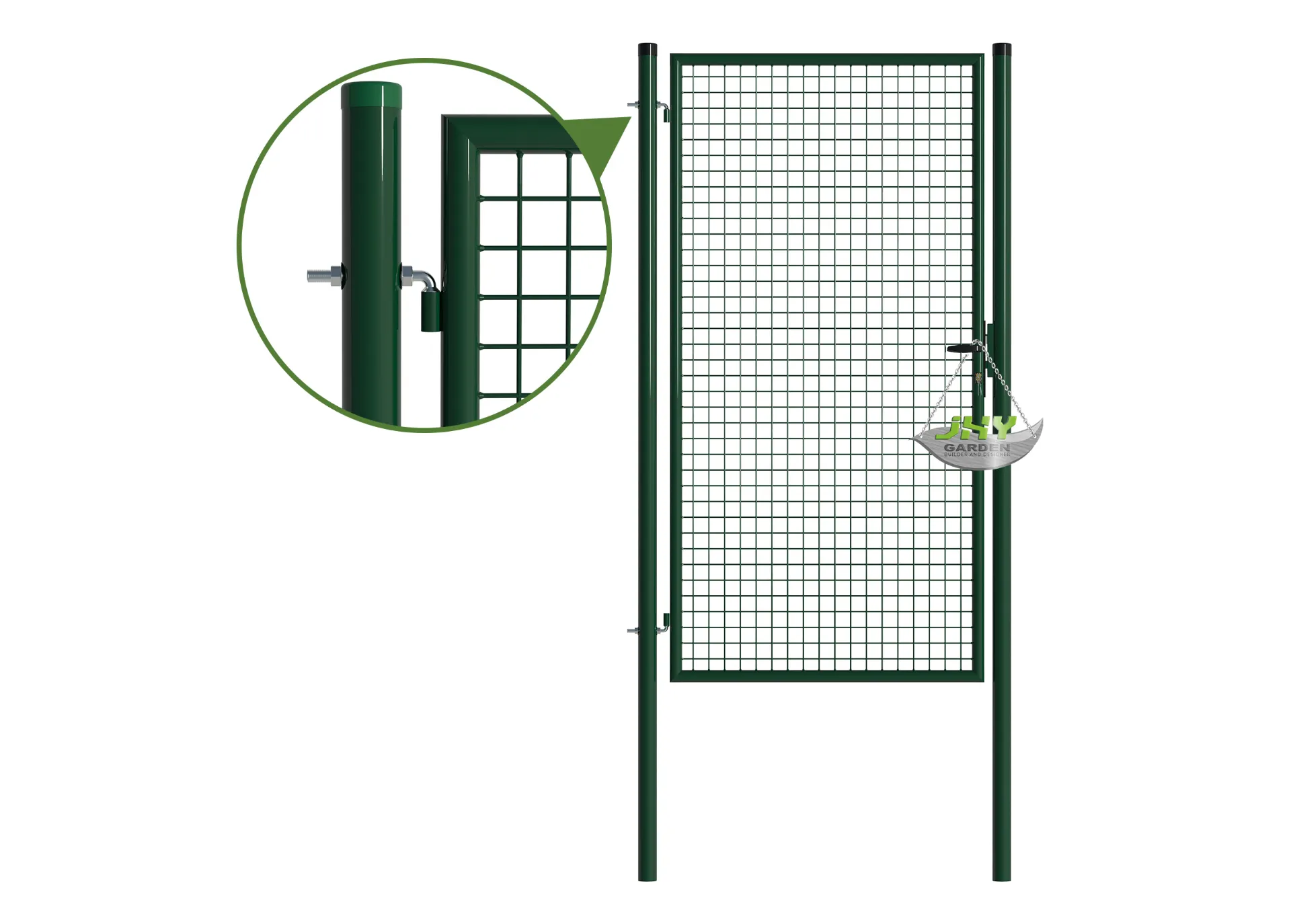 Mesh Fence Garden Gate 1000×2000mm hinge.webp1