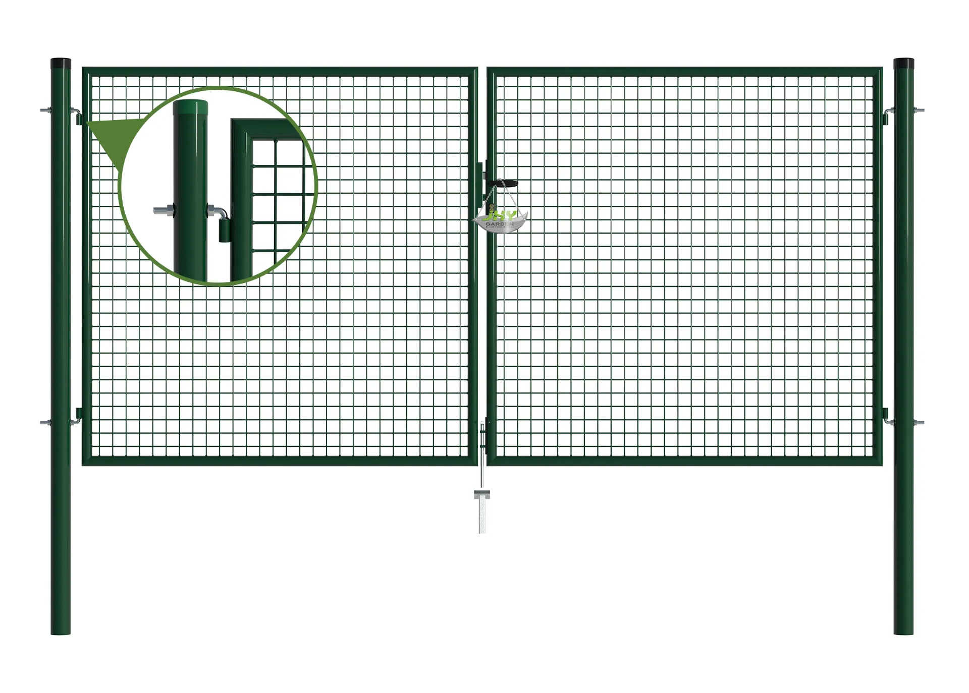 Mesh Fence Garden Gate 3000×1500mm hinge.webp1