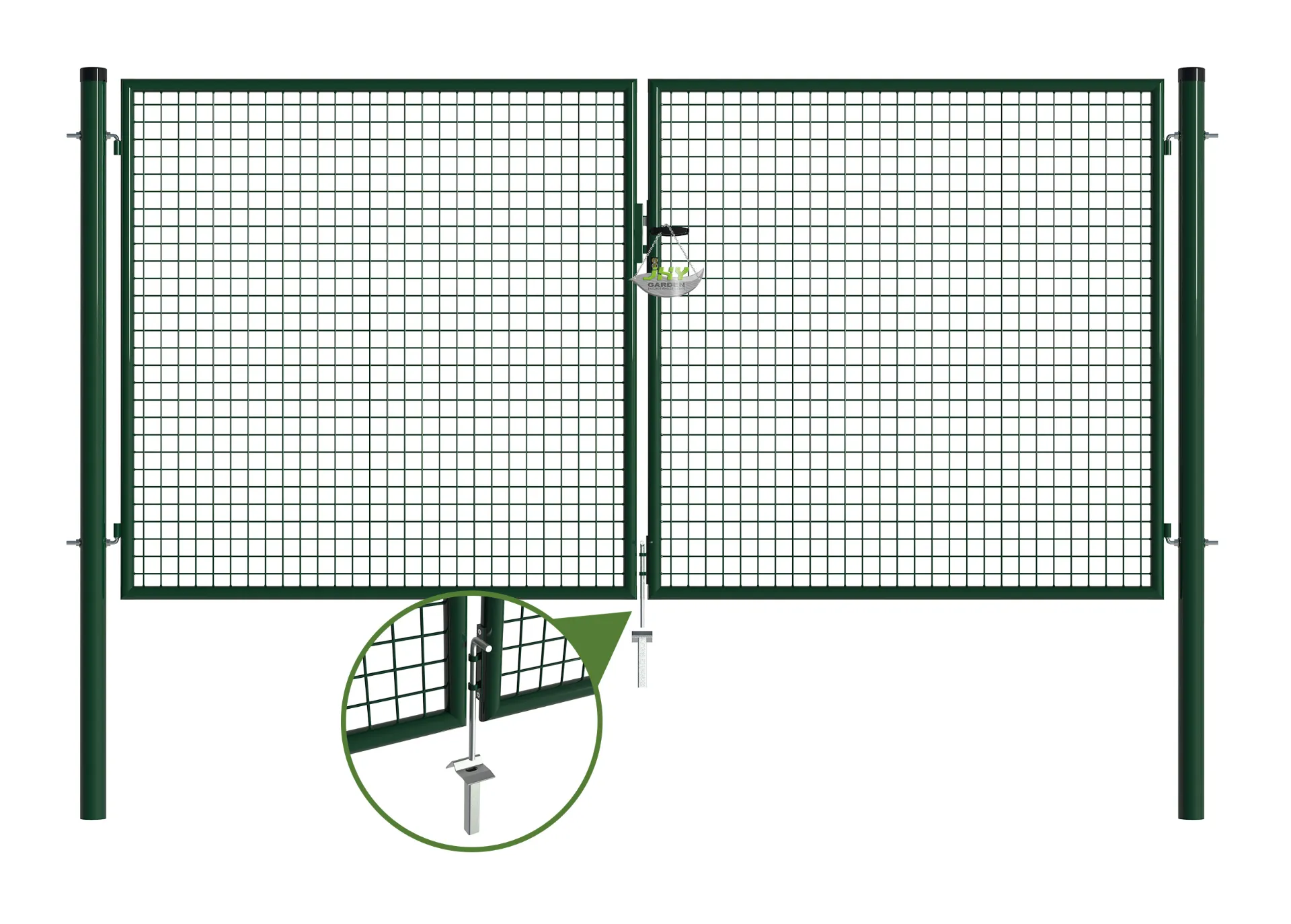 Mesh Fence Garden Gate 3000×1500mm stopper.webp1