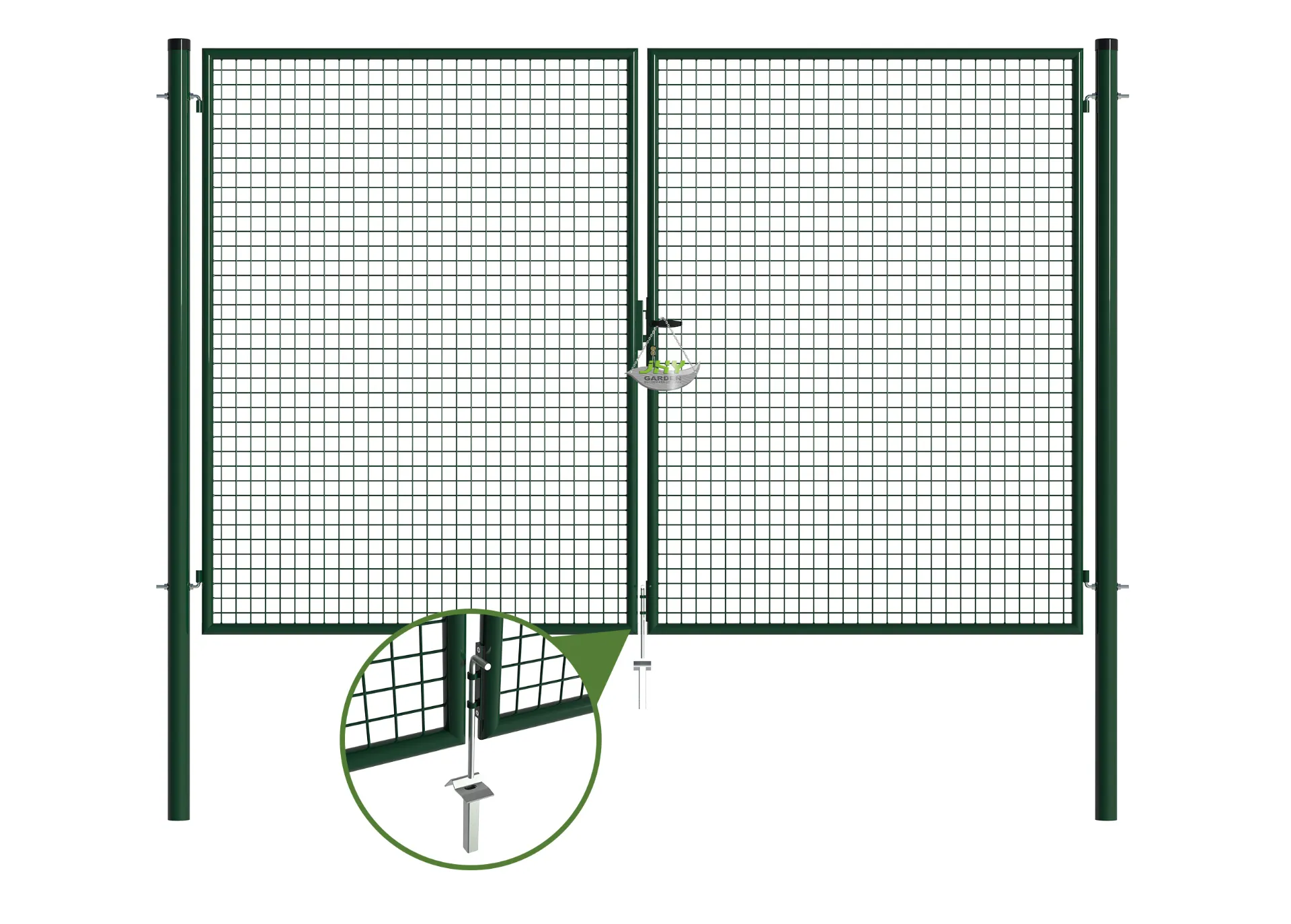 Mesh Fence Garden Gate 3000×2000mm stopper.webp1