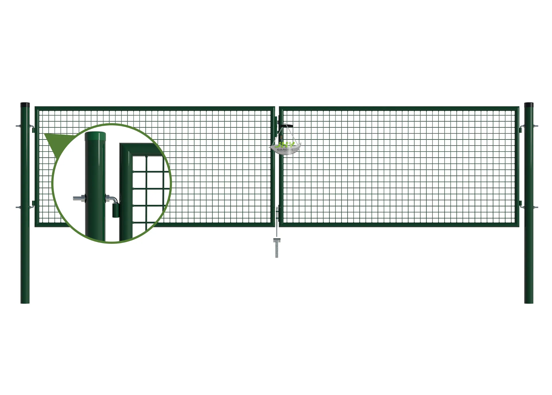 Mesh Fence Garden Gate 4000×1000mm hinge.webp1
