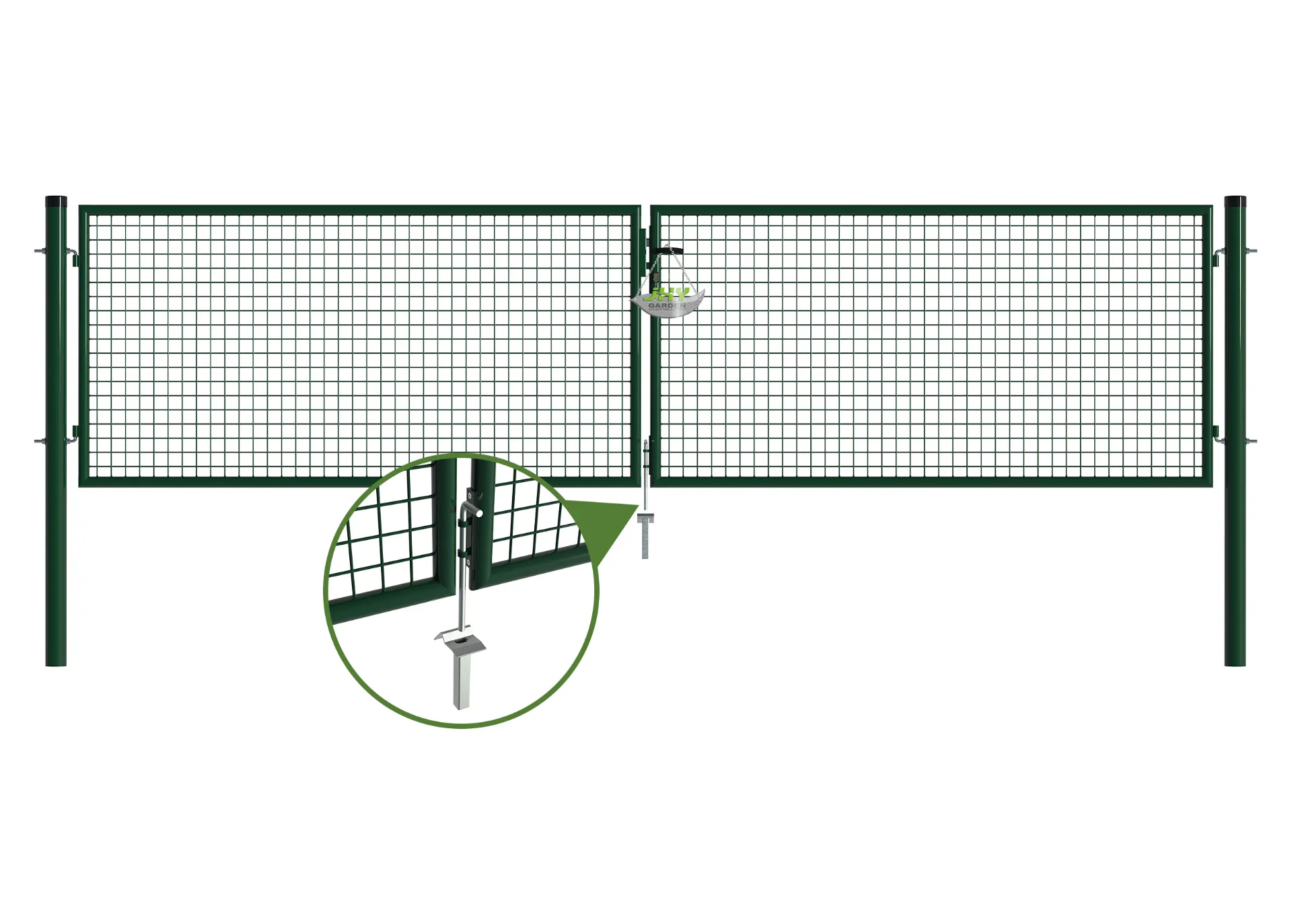 Mesh Fence Garden Gate 4000×1000mm stopper.webp1