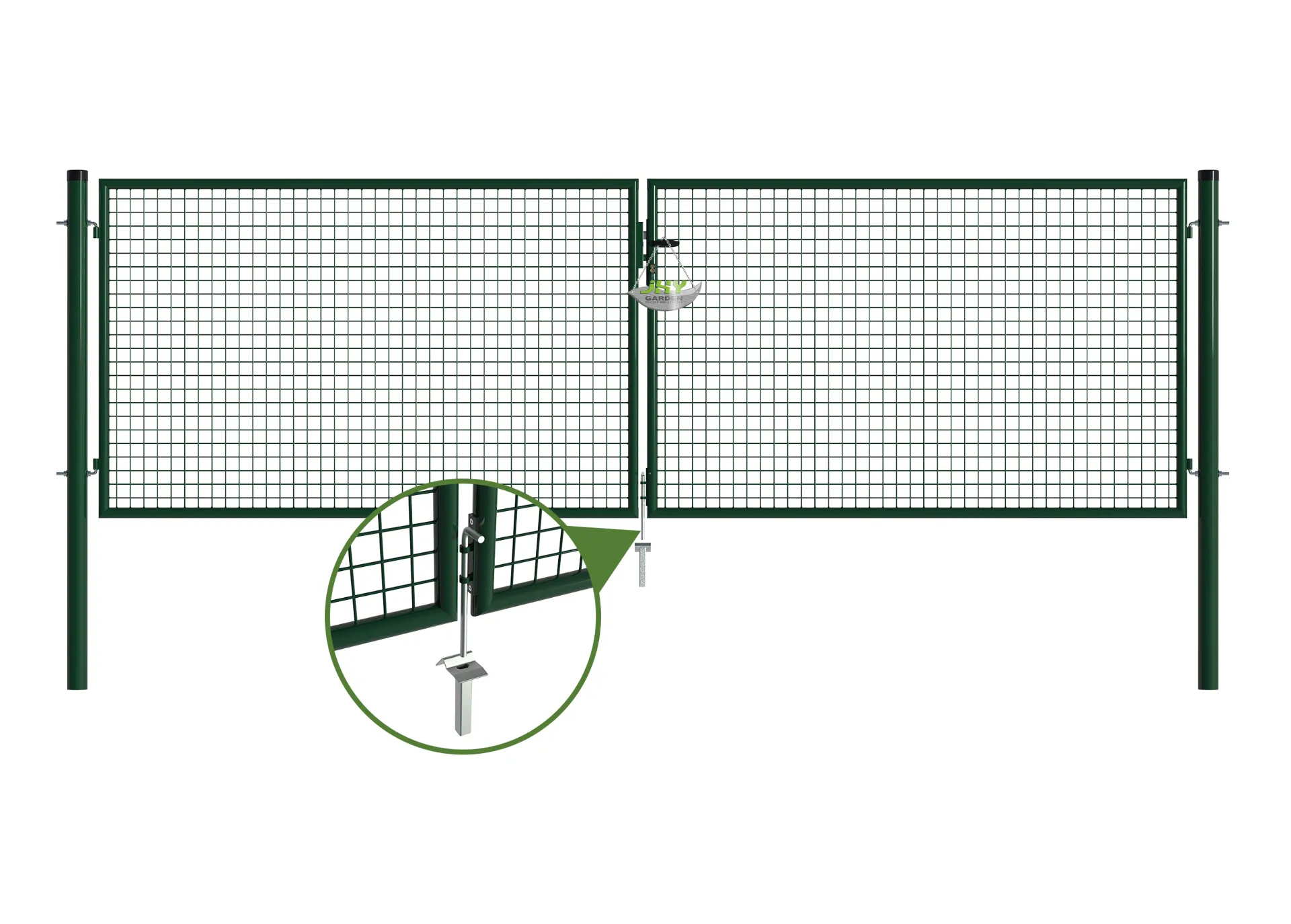 Mesh Fence Garden Gate 4000×1250mm stopper.webp1