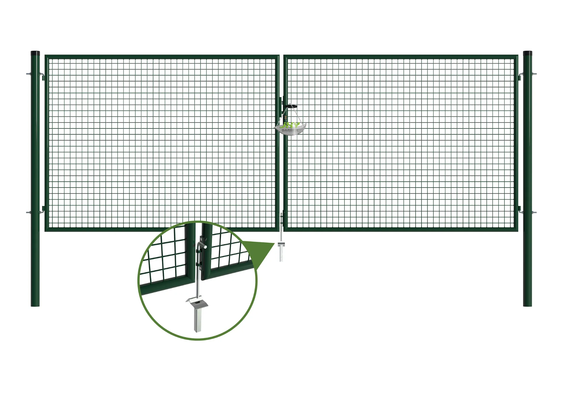 Mesh Fence Garden Gate 4000×1500mm stopper.webp1