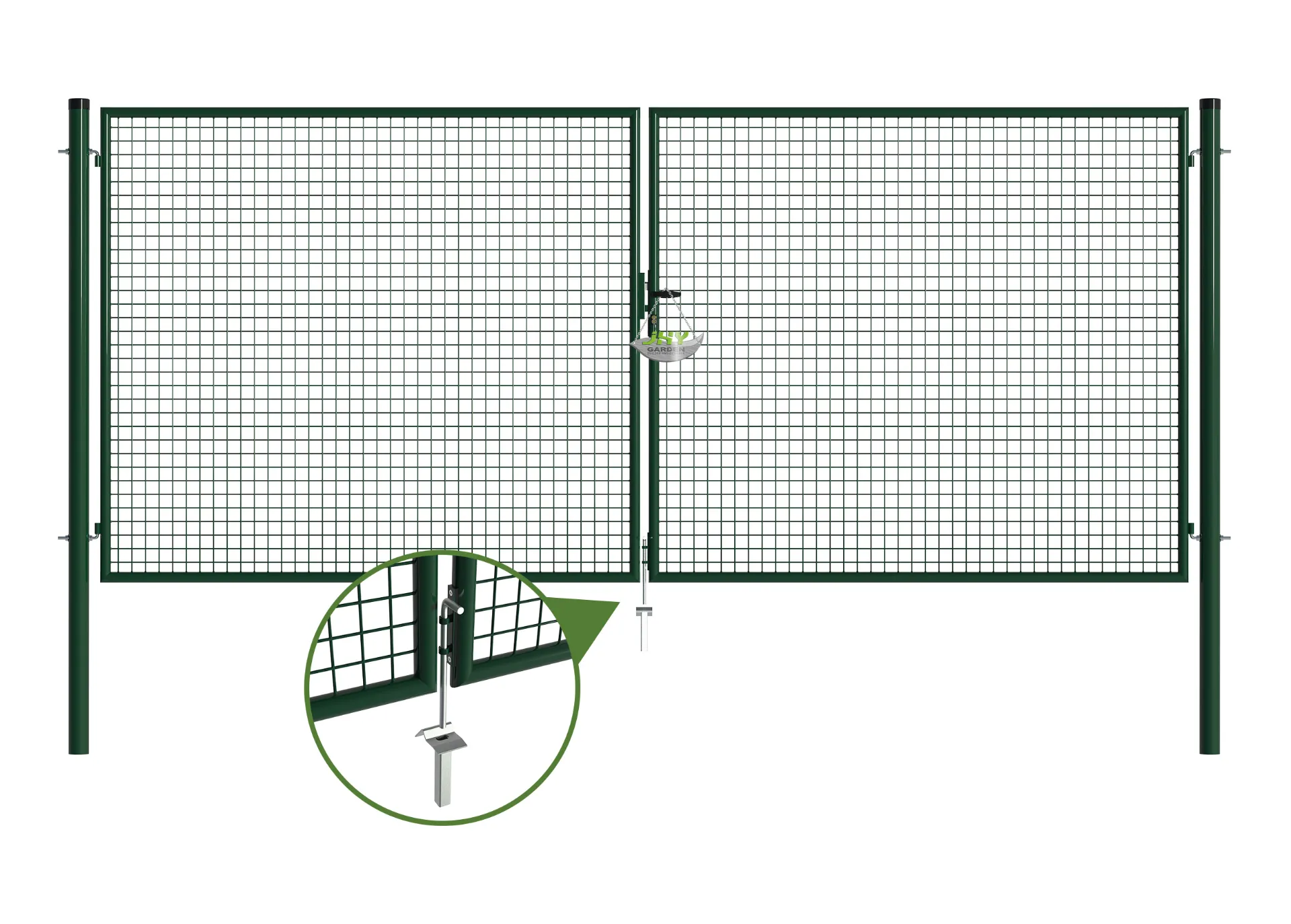 Mesh Fence Garden Gate 4000×1750mm stopper.webp1