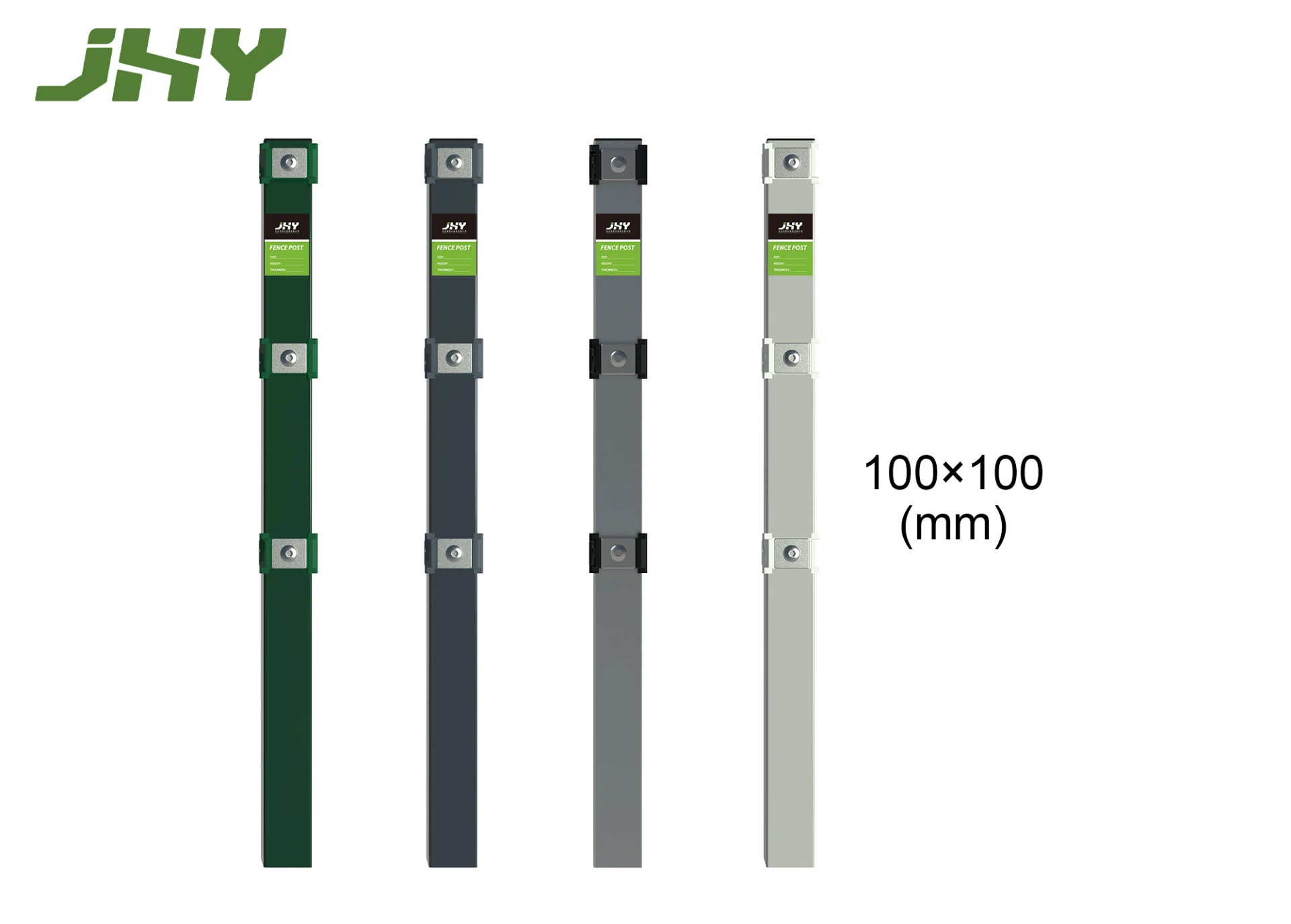 SQUARE METAL FENCE POST GALVANIZED & POWDER COATING LINE POST