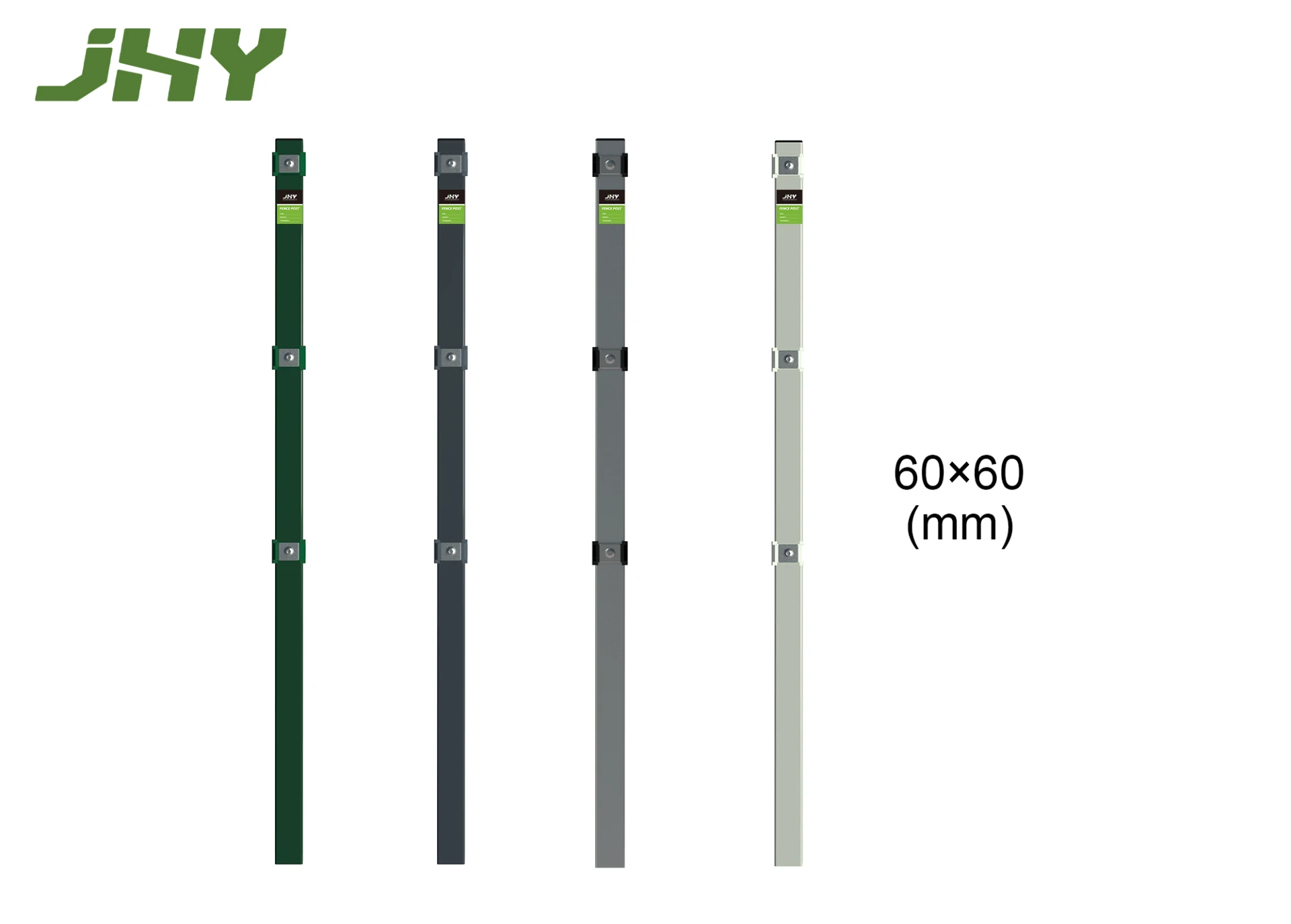 SQUARE METAL FENCE POST GALVANIZED & POWDER COATING LINE POST