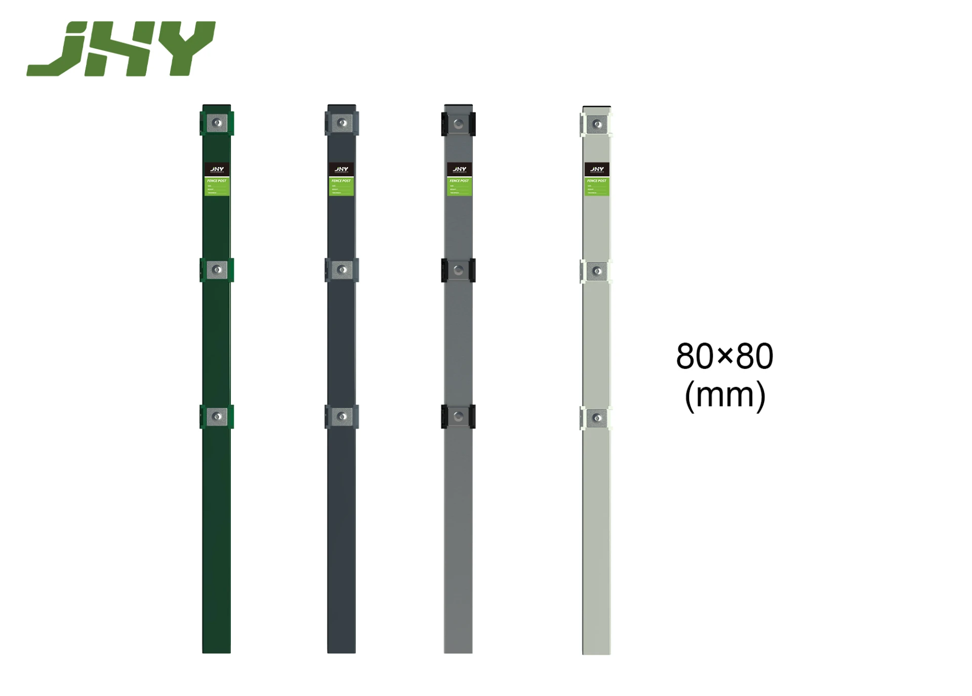 SQUARE METAL FENCE POST GALVANIZED & POWDER COATING LINE POST