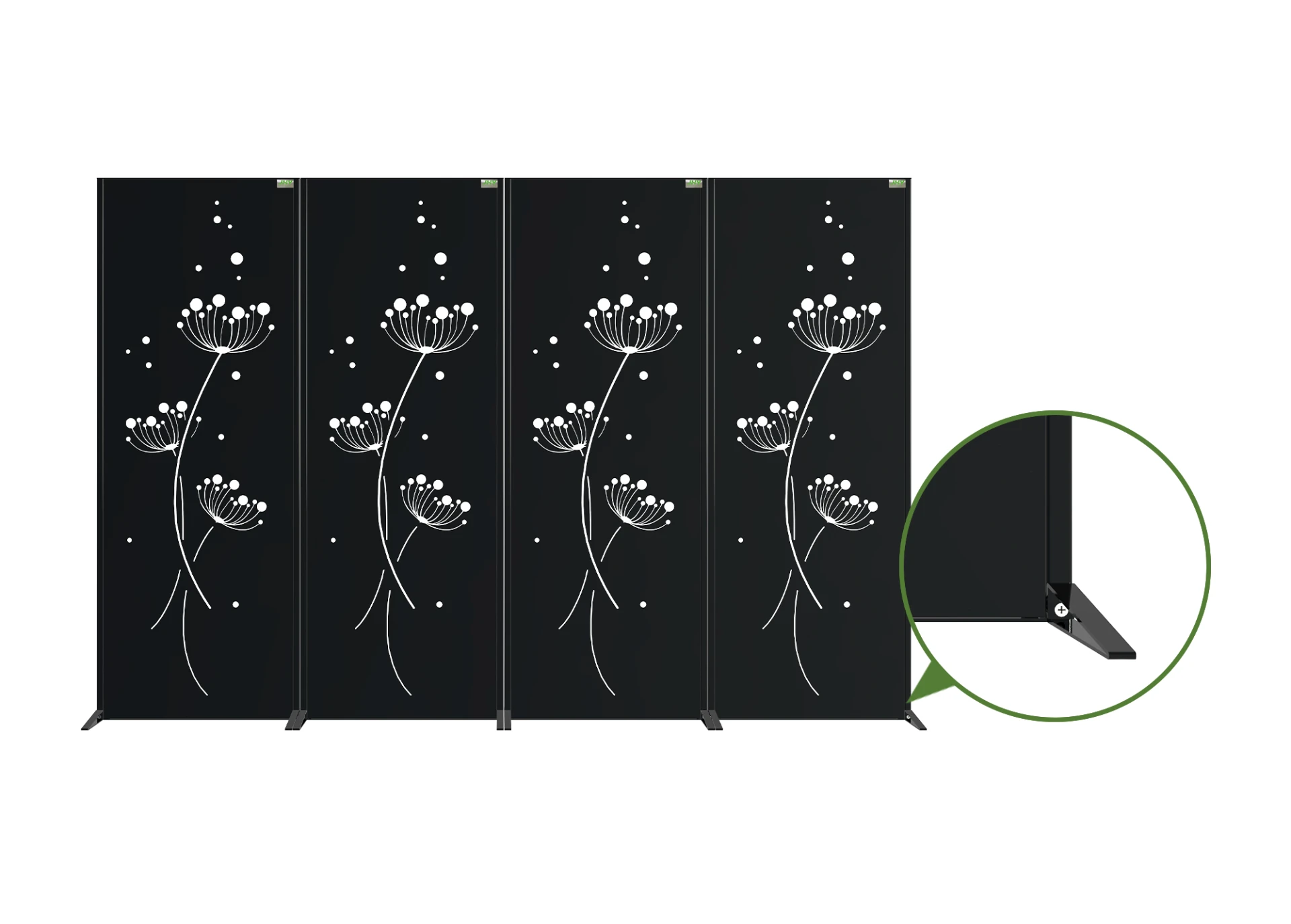 Steel Decorative Garden Screen Dandelion (2).webp1