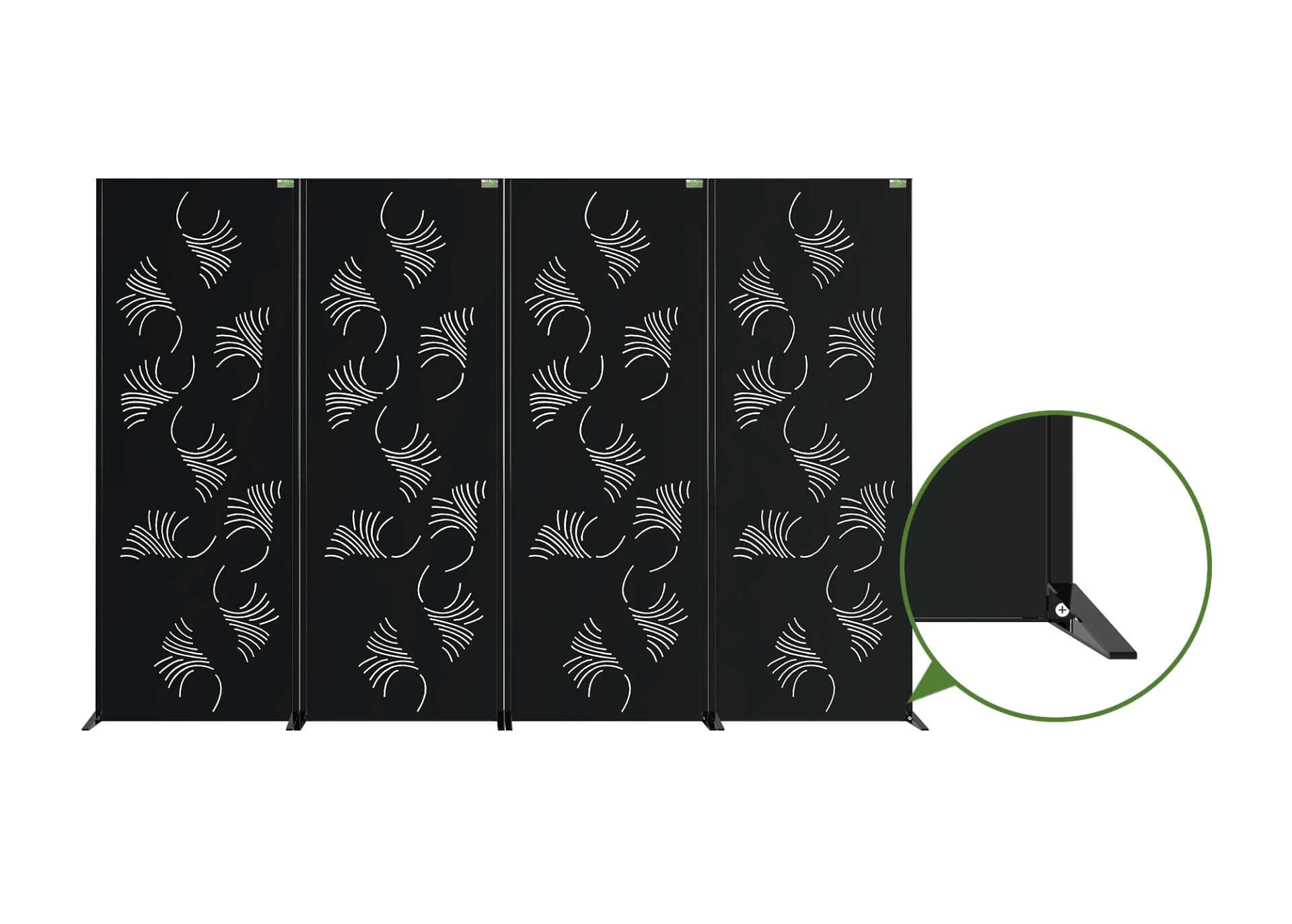 Steel Decorative Garden Screen Flutter.webp1