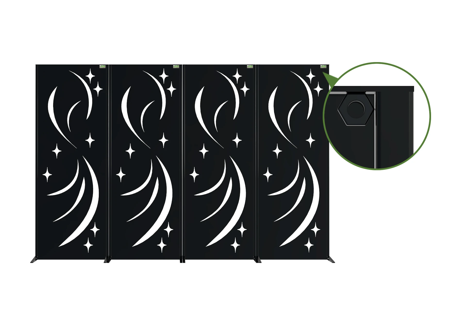 Steel Decorative Garden Screen Meteor.webp1