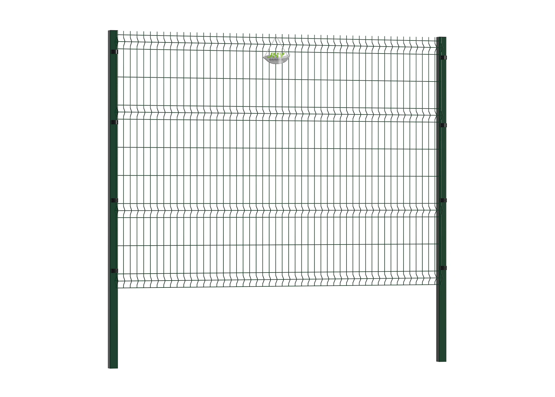 WELDED WIRE EURO FENCE PANEL WIDTH 250CM & HEIGHT 183CM