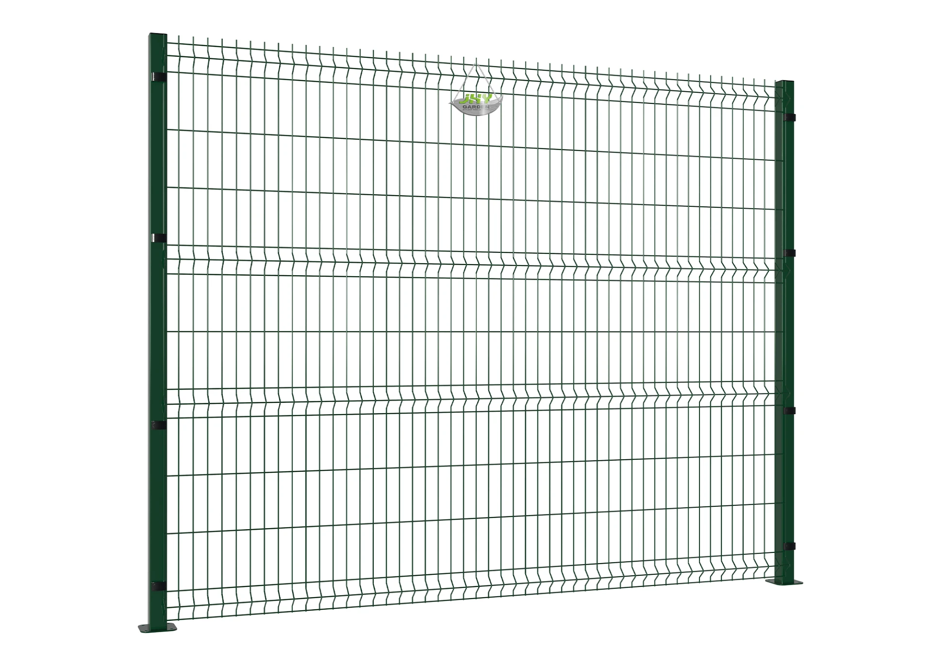 WELDED WIRE EURO FENCE PANEL WIDTH 250CM & HEIGHT 203CM