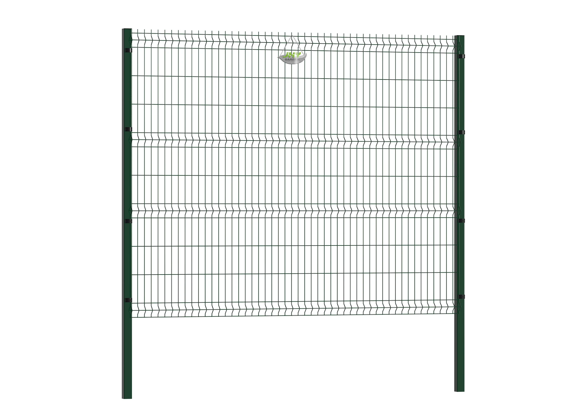 WELDED WIRE EURO FENCE PANEL WIDTH 250CM & HEIGHT 203CM