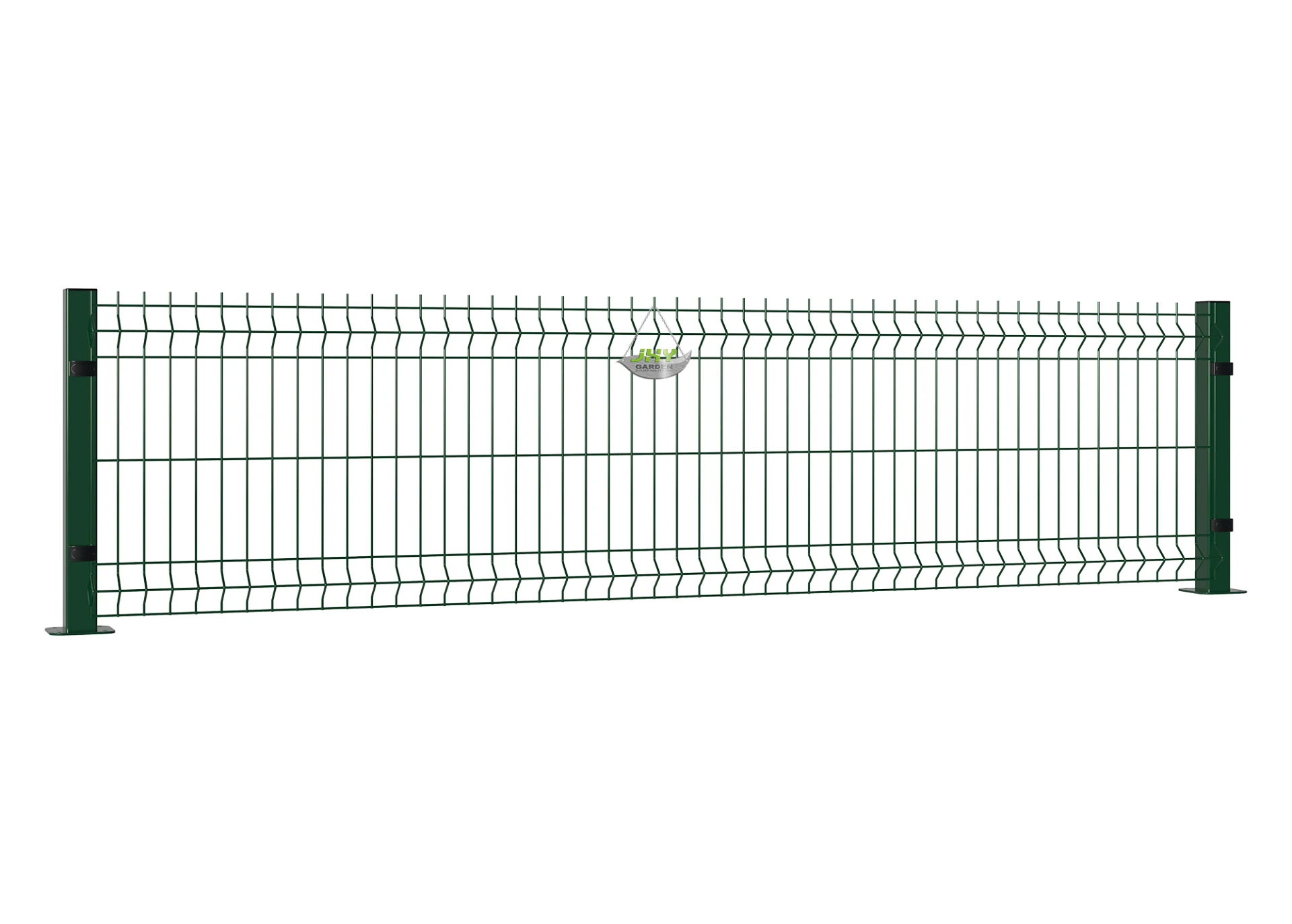 WELDED WIRE EURO FENCE PANEL WIDTH 250CM & HEIGHT 63CM