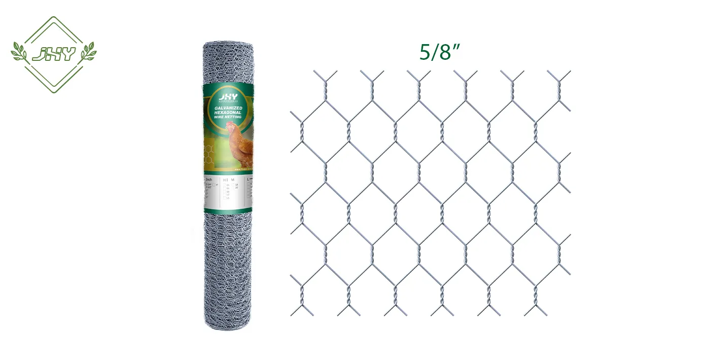 GALVANIZED HEXAGONAL WIRE NETTING MESH SIZE 5/8" WIDTH 100CM