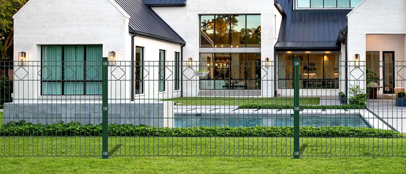 DIAMOND DECO STEEL MESH FENCE PANEL WIDTH 200CM & HEIGHT 100CM