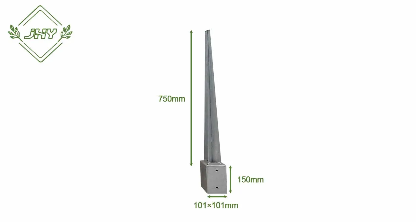 FENCE POST SPIKES 101×101×750MM