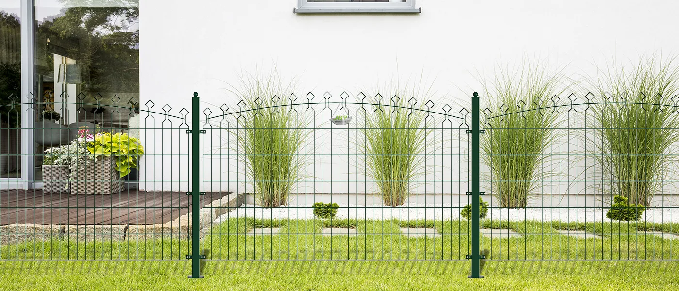 ARC DECO STEEL MESH FENCE PANEL WIDTH 2015MM & HEIGHT 1286MM
