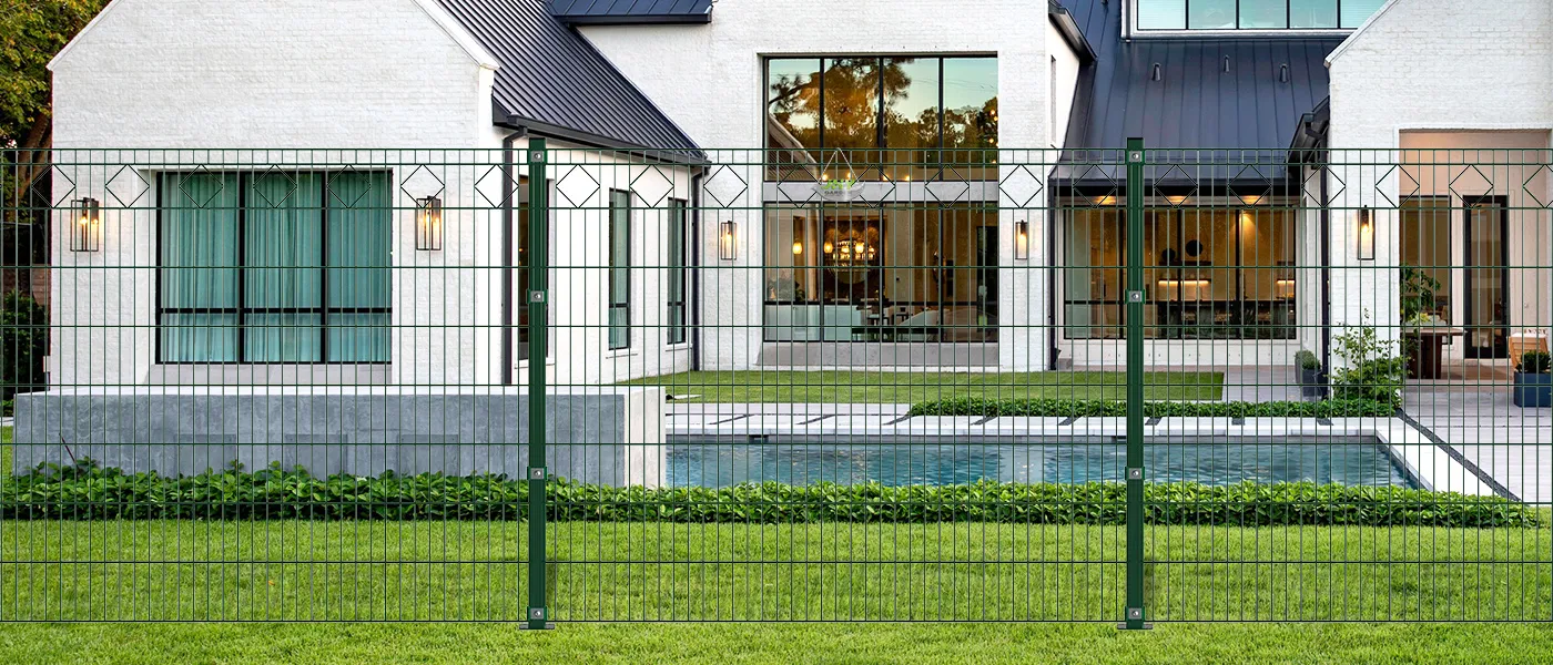 DIAMOND DECO STEEL MESH FENCE PANEL WIDTH 200CM & HEIGHT 160CM
