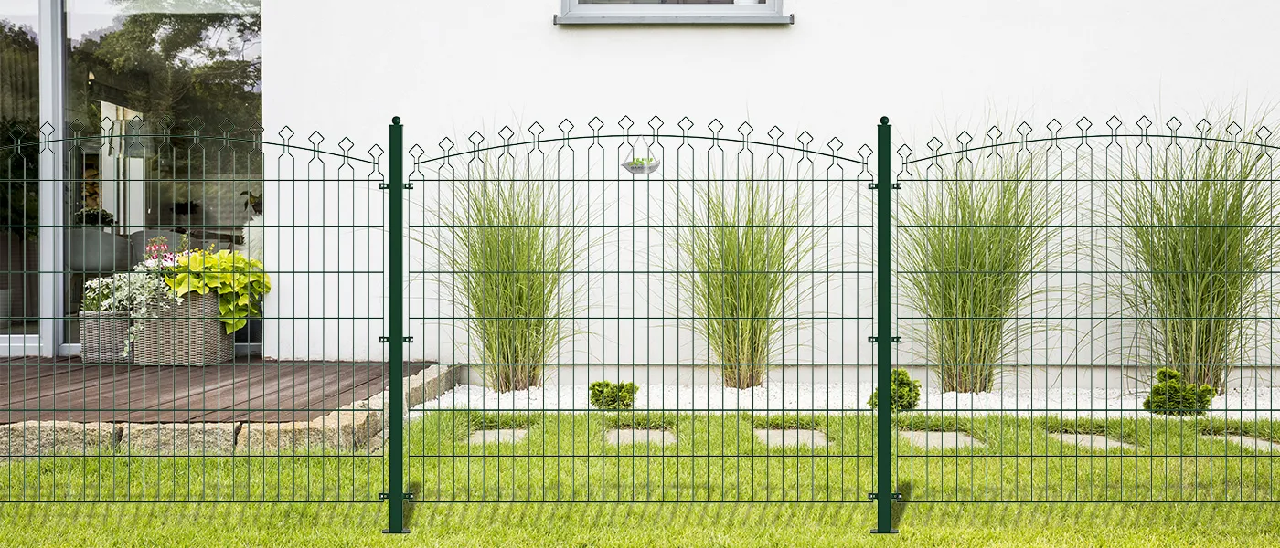 ARC DECO STEEL MESH FENCE PANEL WIDTH 2015MM & HEIGHT 1686MM