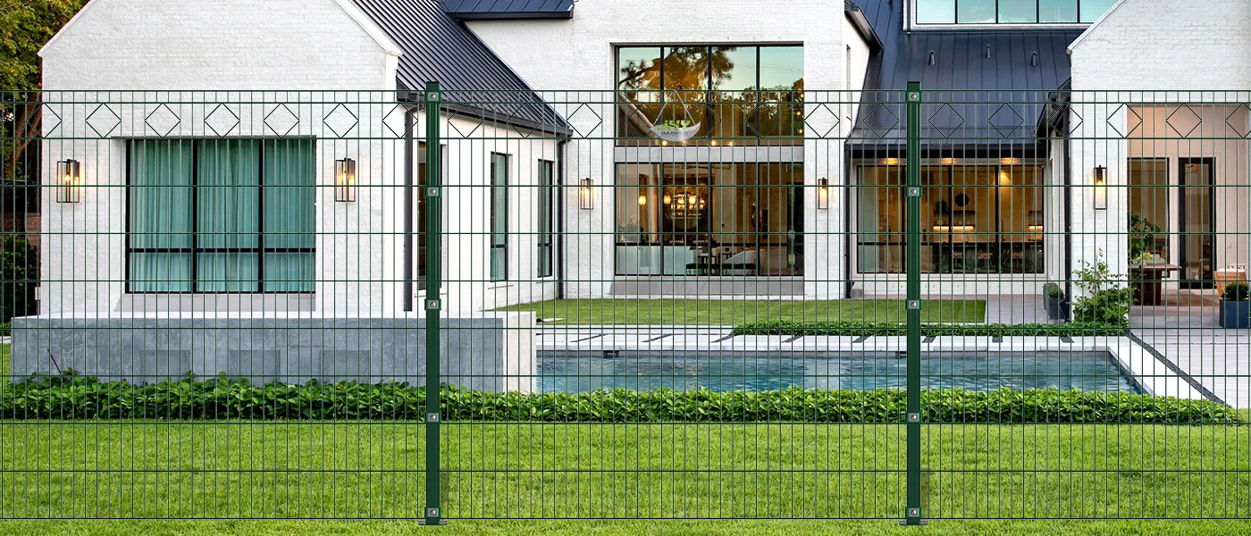 DIAMOND DECO STEEL MESH FENCE PANEL WIDTH 200CM & HEIGHT 180CM