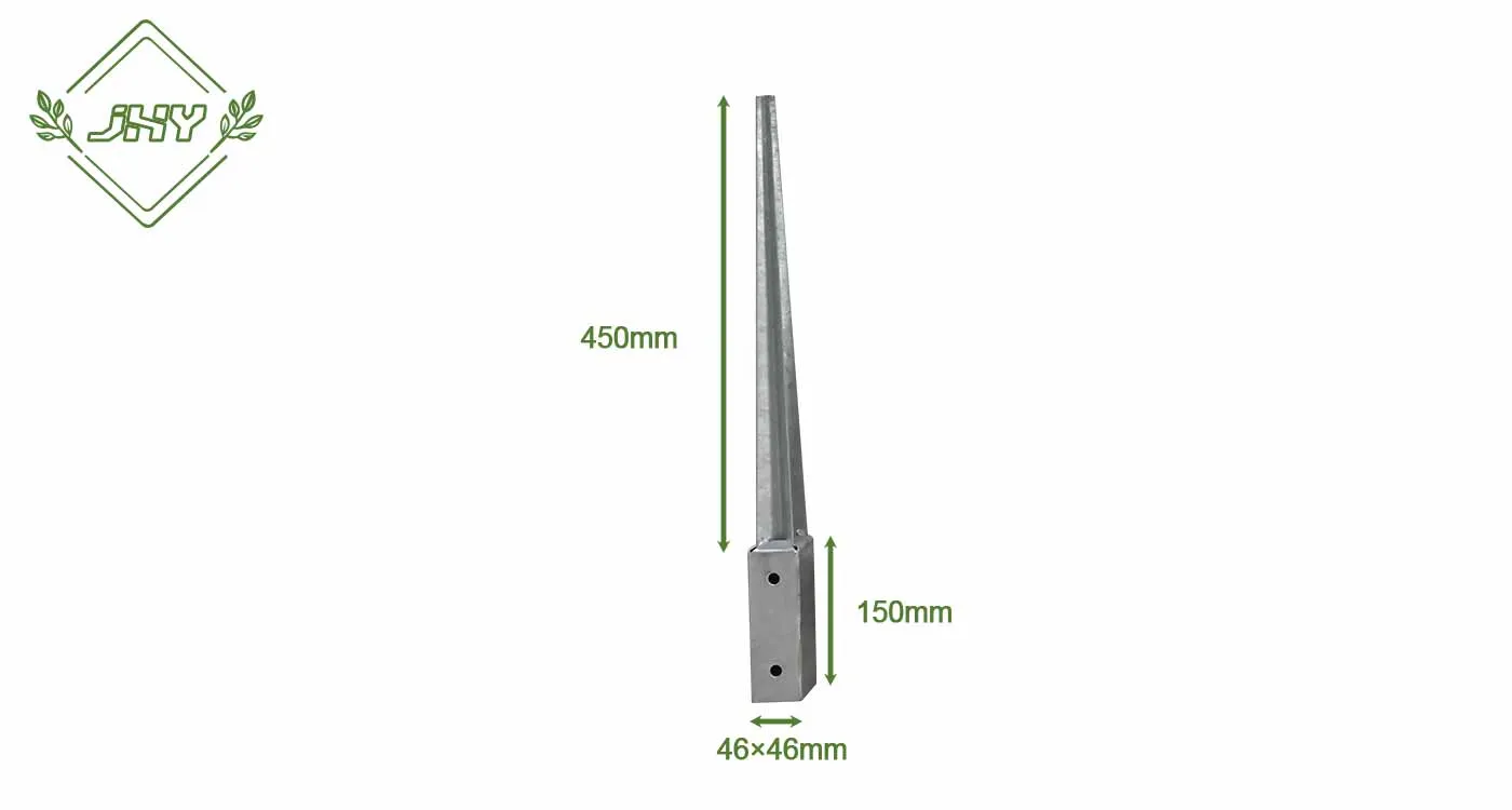 FENCE POST SPIKES 46×46×450MM