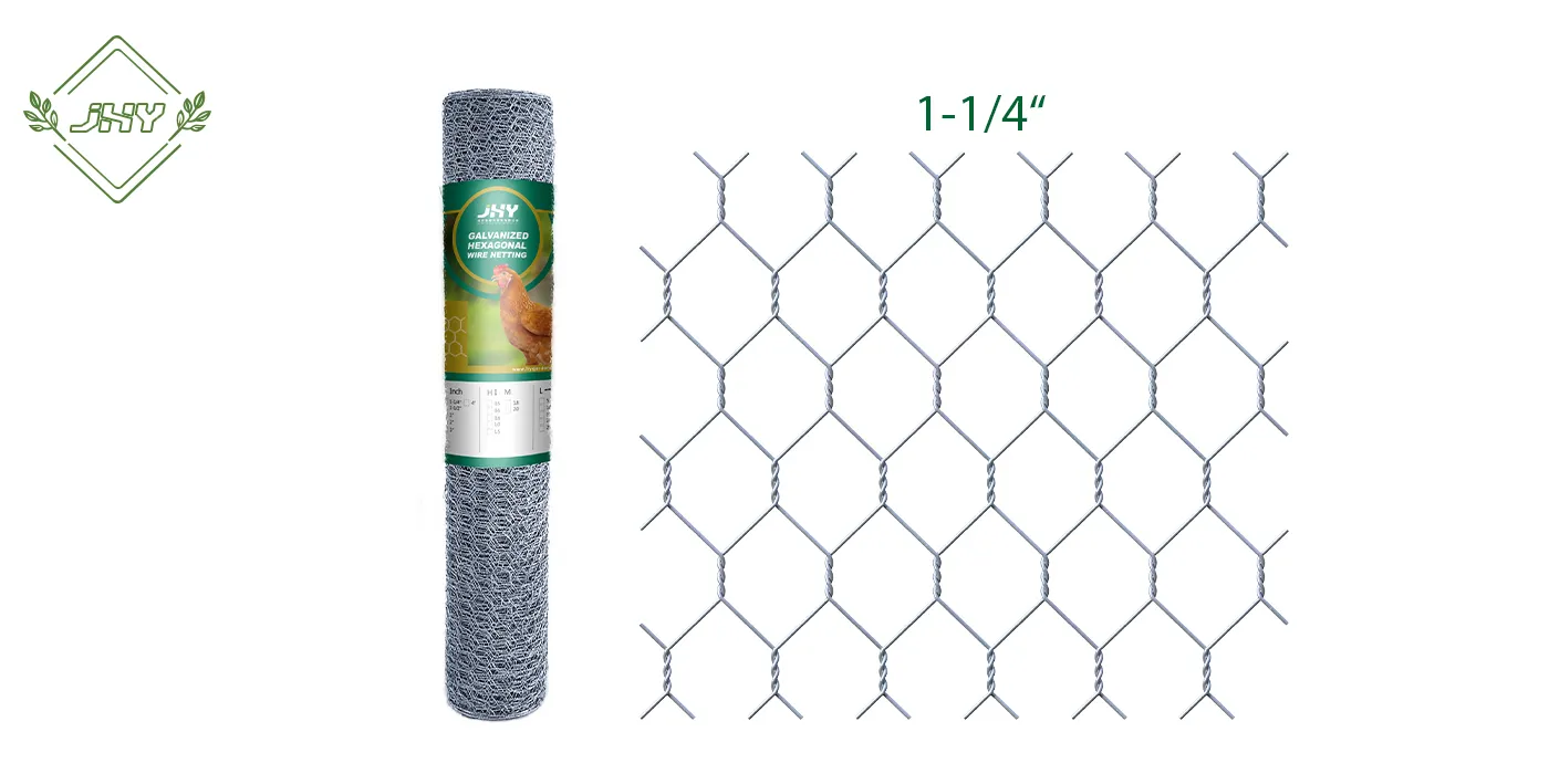 GALVANIZED HEXAGONAL WIRE NETTING MESH SIZE 1-1/4" WIDTH 100CM
