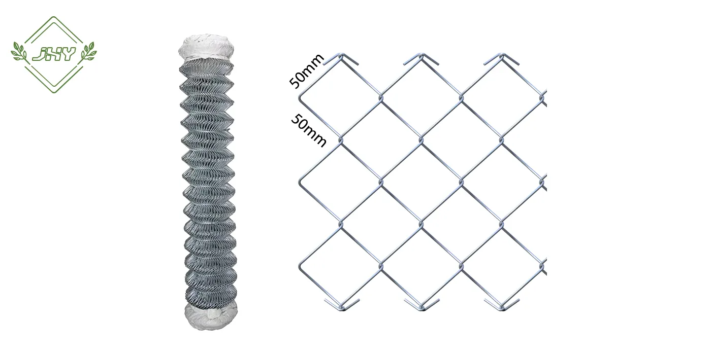 GALVANIZED CHAIN LINK FENCE MESH SIZE 50×50MM WIDTH 150CM