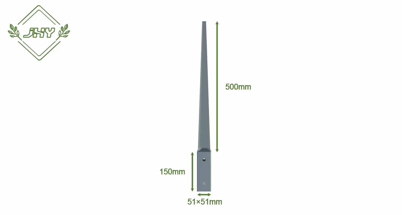 FENCE POST SPIKES 51×51×500MM