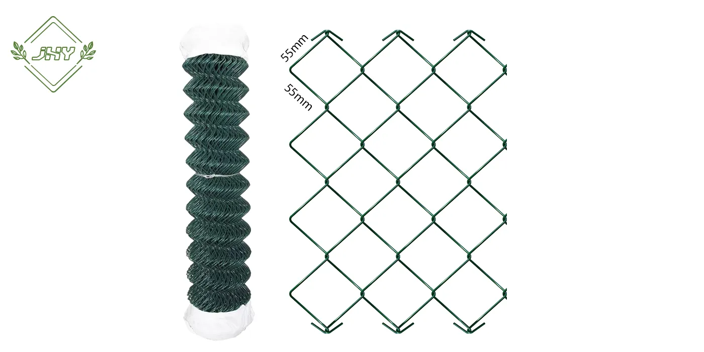 PVC COATED CHAIN LINK FENCE  MESH SIZE 55×55MM WIDTH 120CM