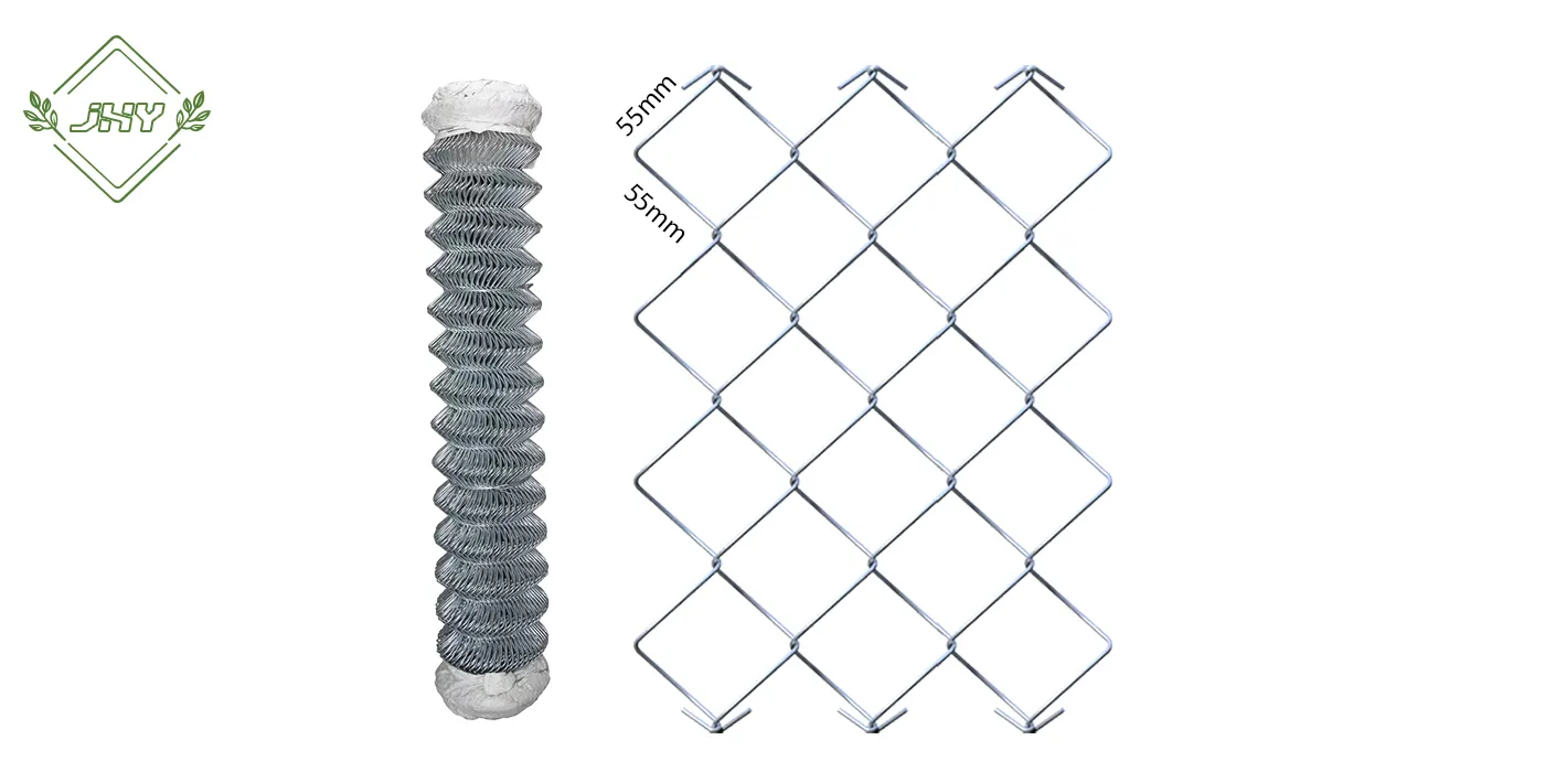 GALVANIZED CHAIN LINK FENCE MESH SIZE 55×55MM WIDTH 180CM